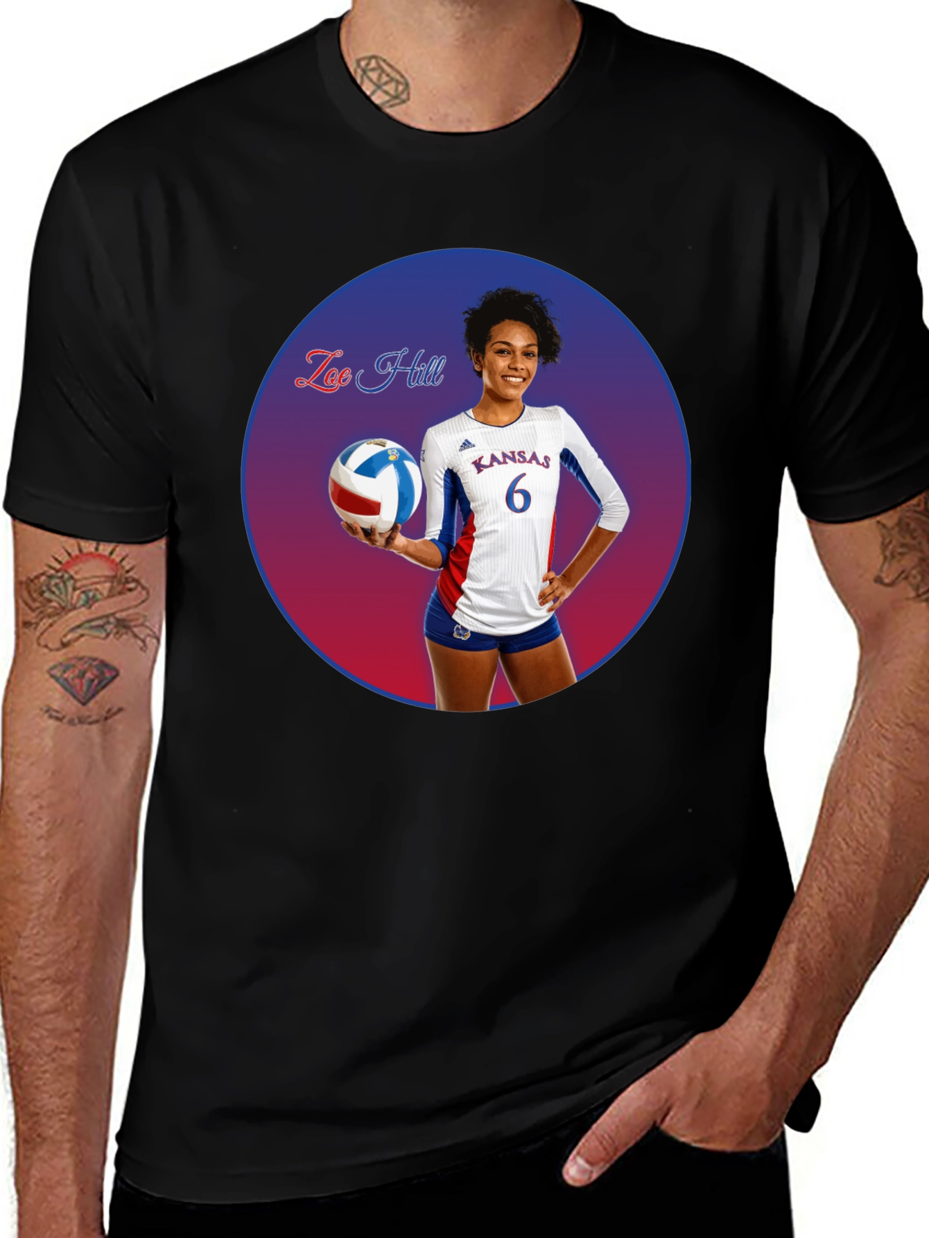 Zoe Hill Kansas Volleyball T-Shirt