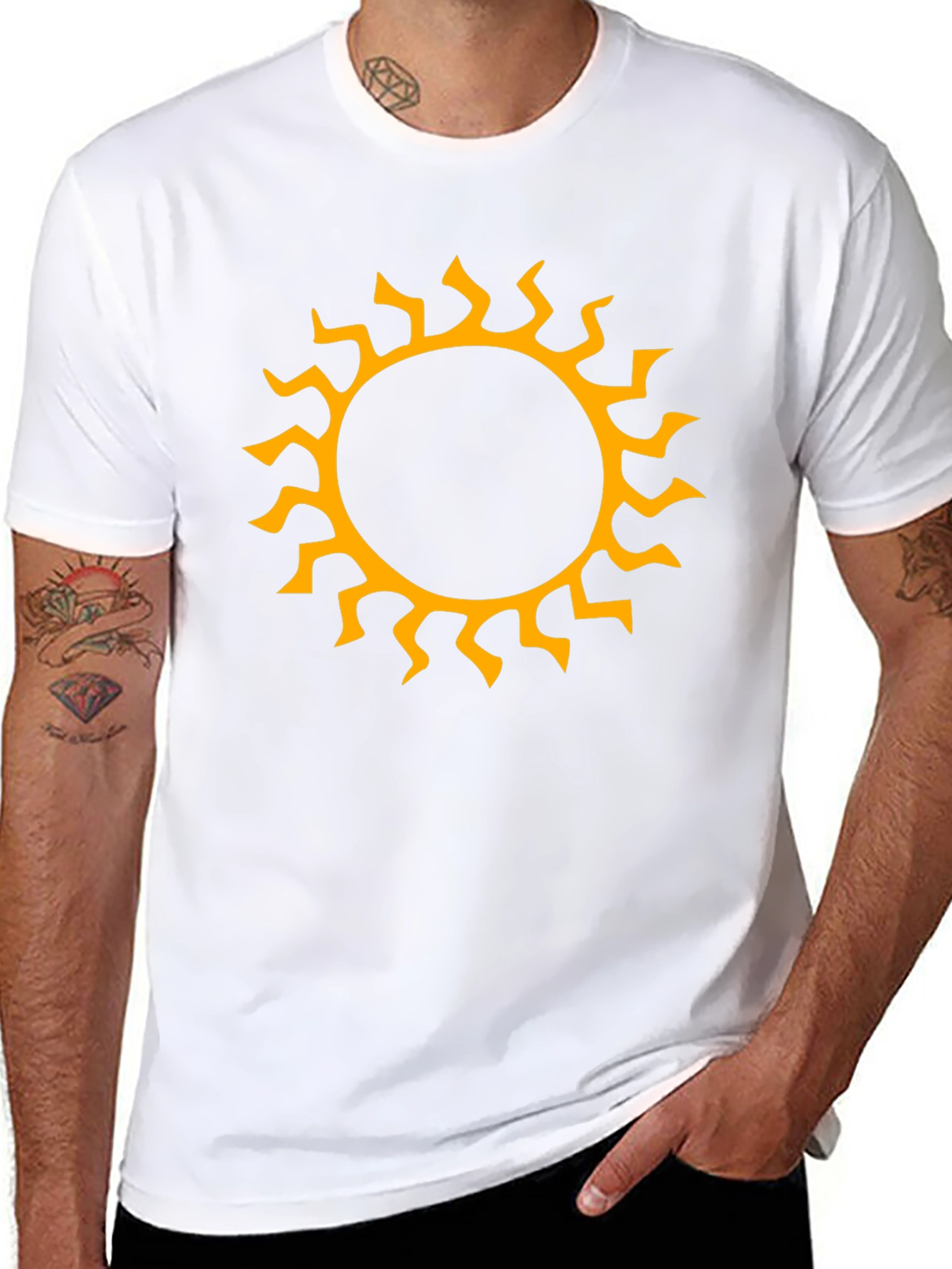 Sun Graphic Black T-Shirt