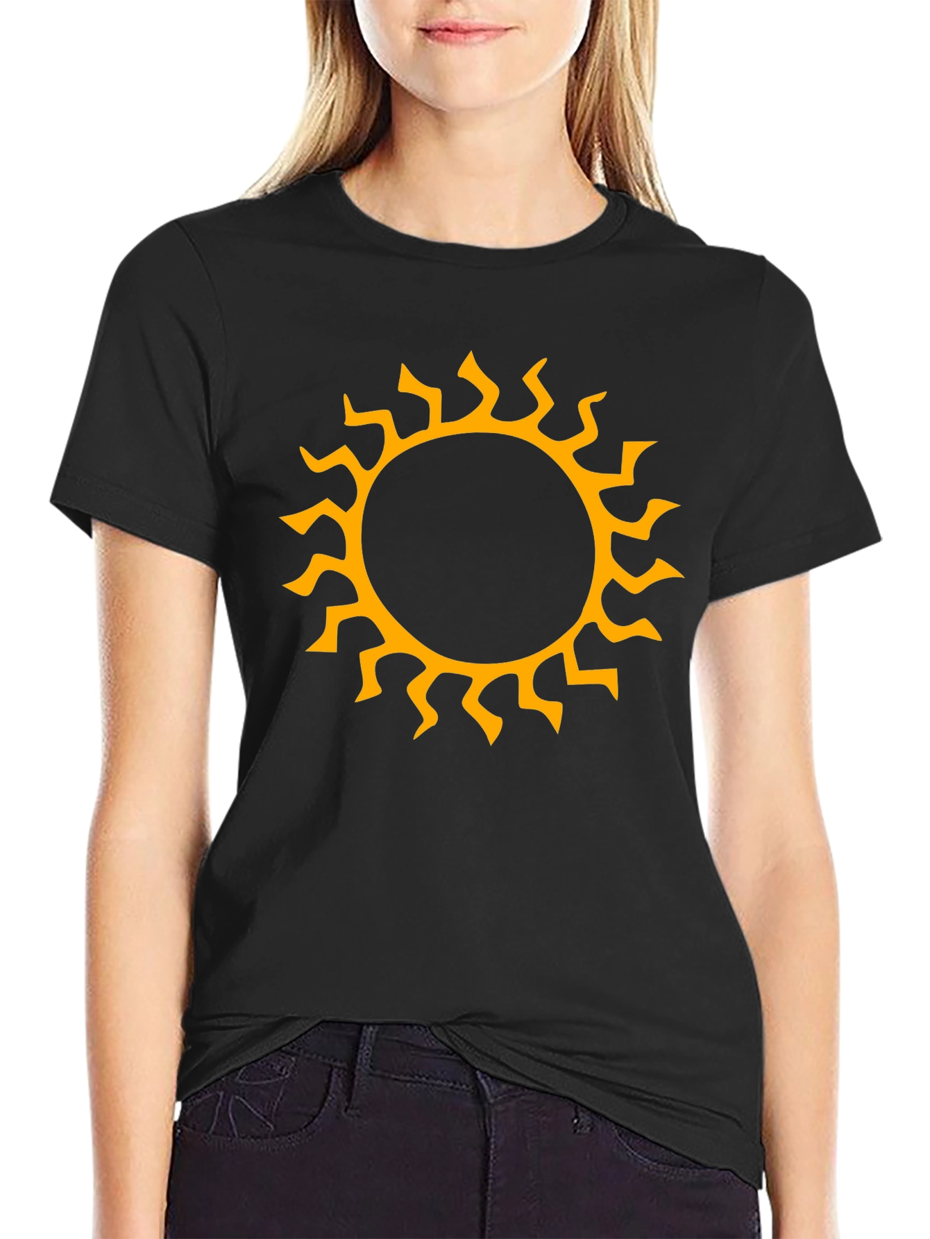 Sun Graphic Black T-Shirt
