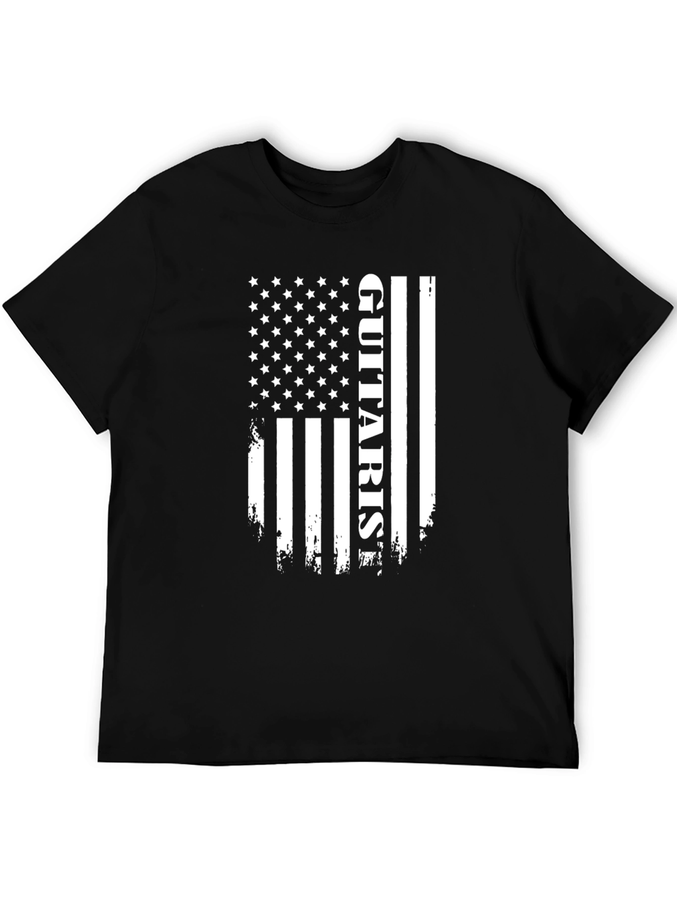 Guitarist American Flag Graphic Tee - Music Lover T-Shirt