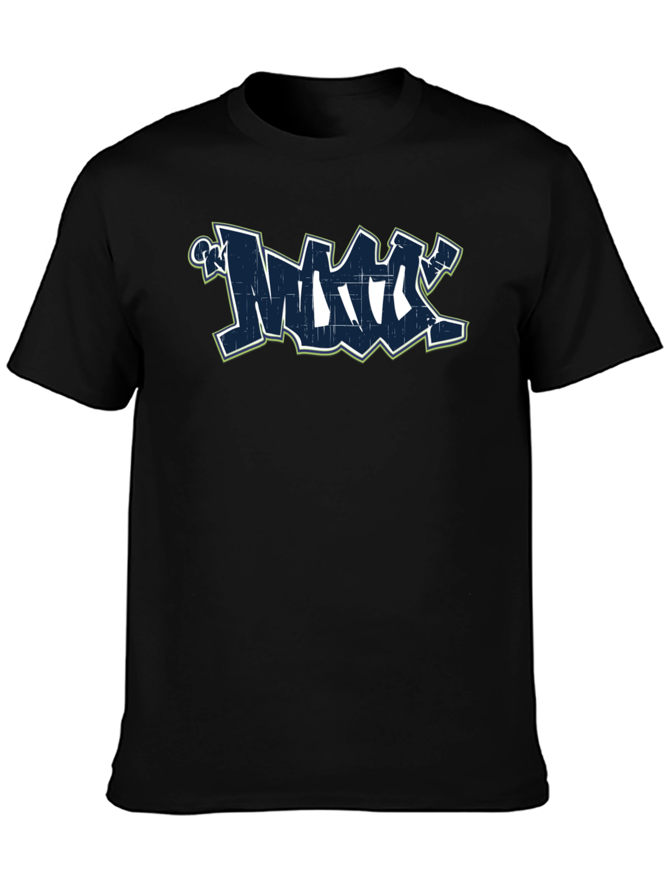 Graffiti Graphic Black T-Shirt