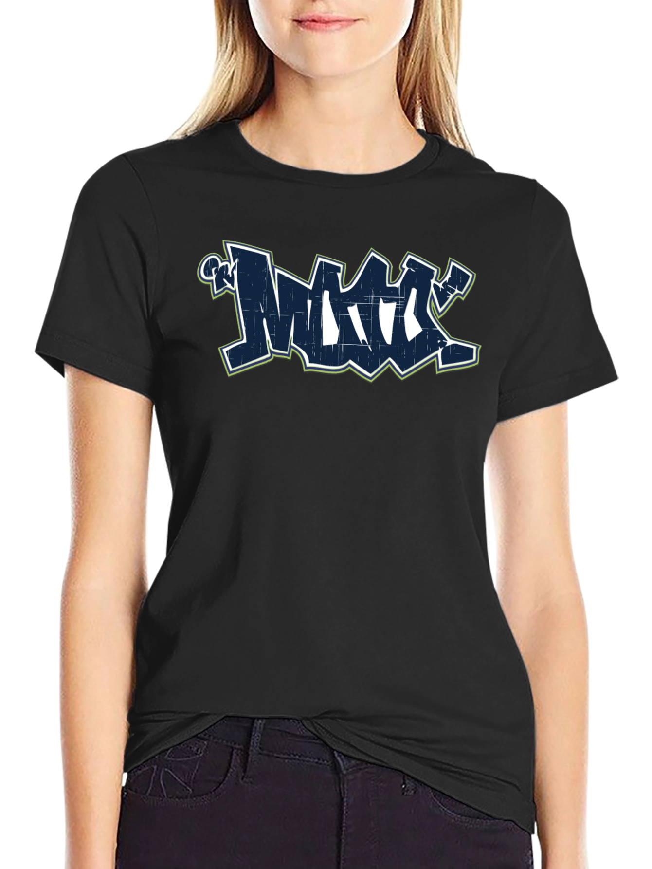 Graffiti Graphic Black T-Shirt