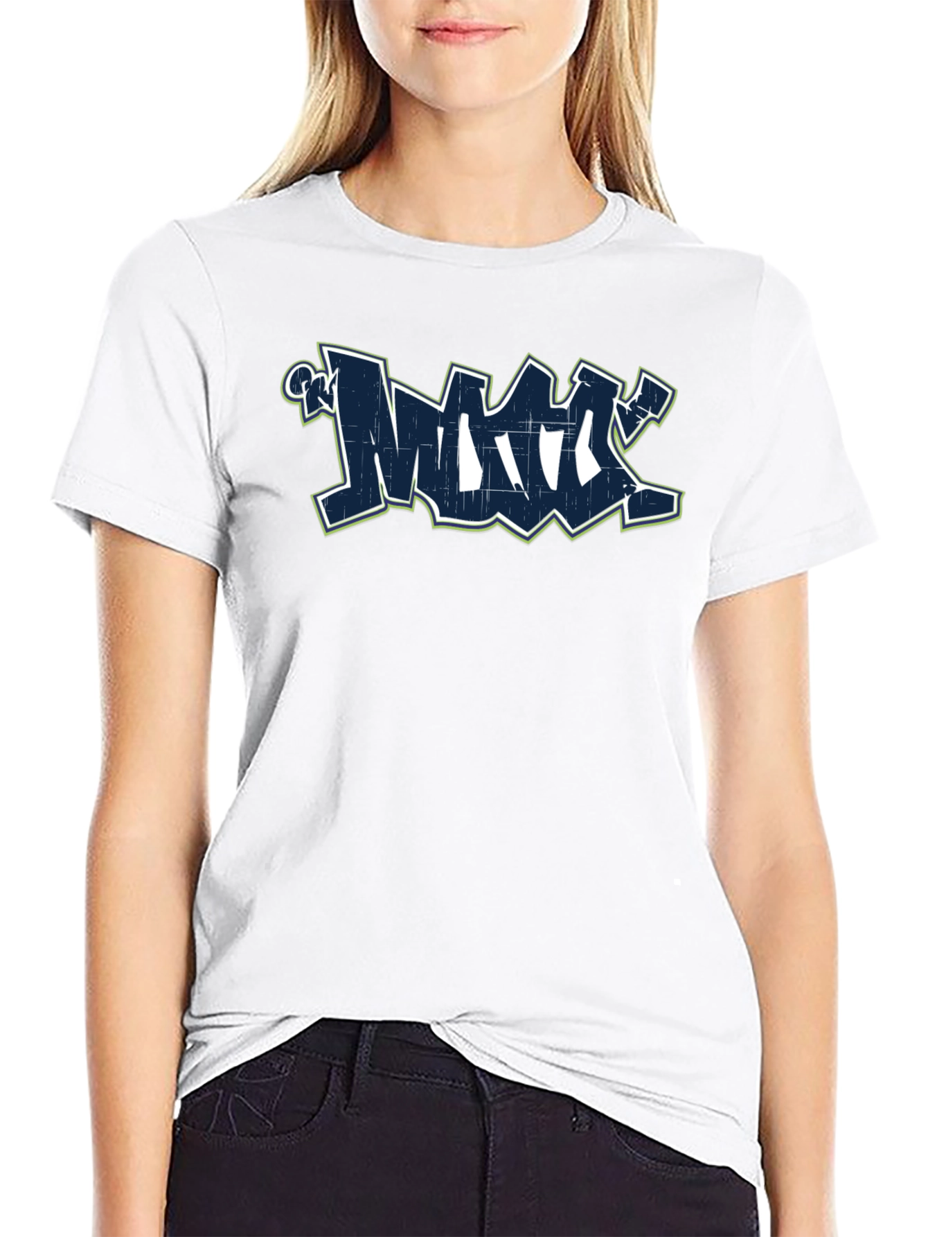 Graffiti Graphic Black T-Shirt