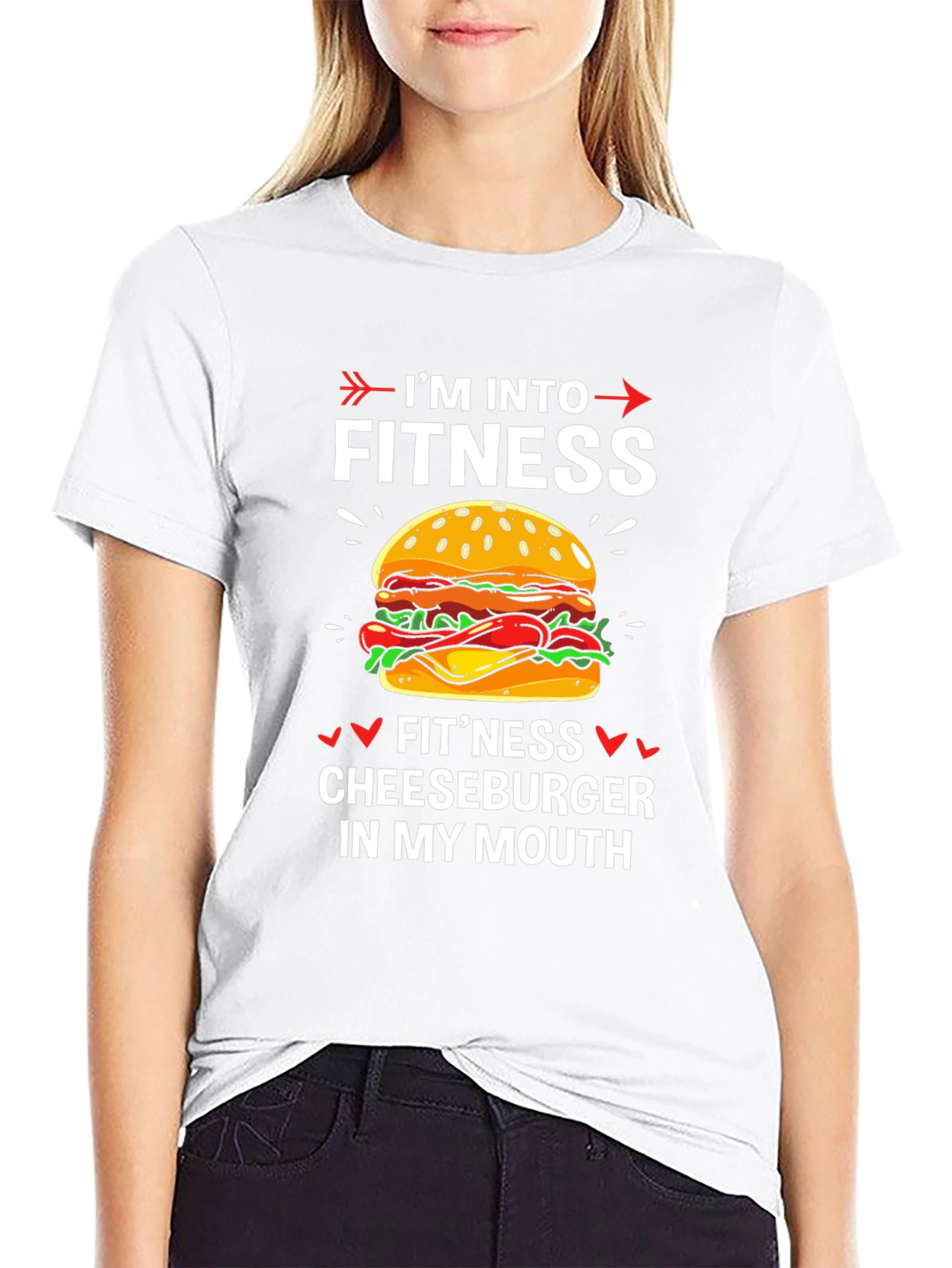 Fitness Cheeseburger Graphic Tee
