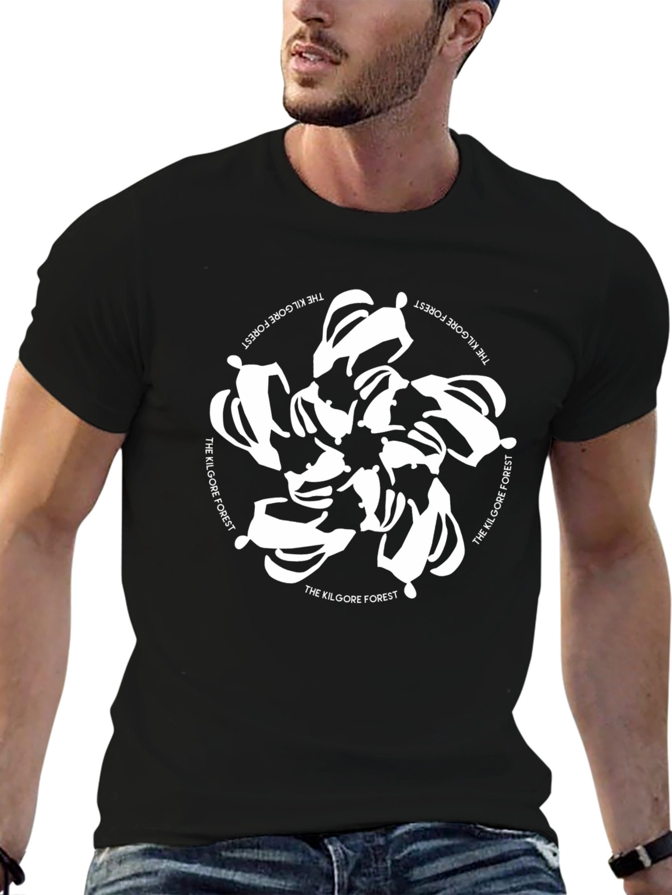 Kilgore Forest Tee - Black Graphic T-Shirt