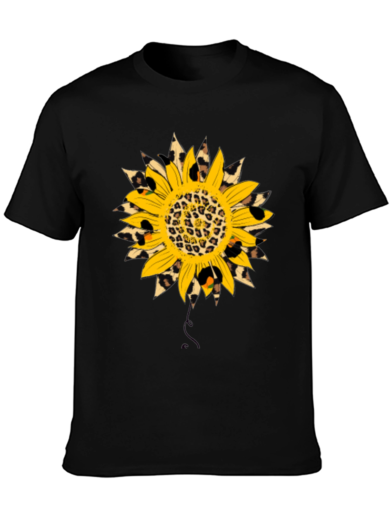 Sunflower Leopard Print Graphic Tee