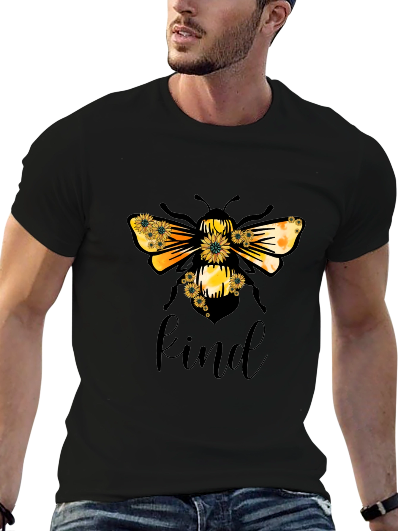 Bee Kind T-Shirt - Black Graphic Tee