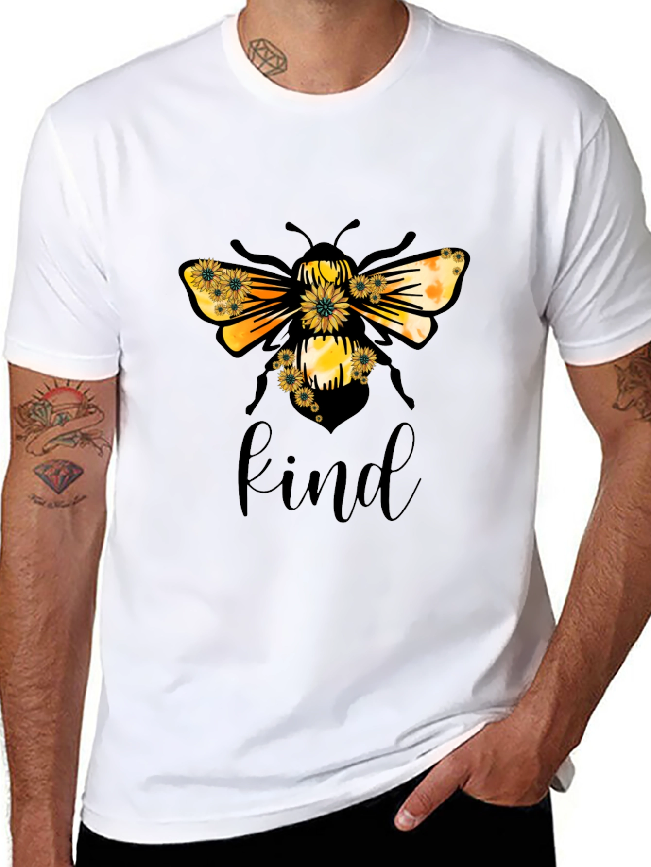 Bee Kind T-Shirt - Black Graphic Tee