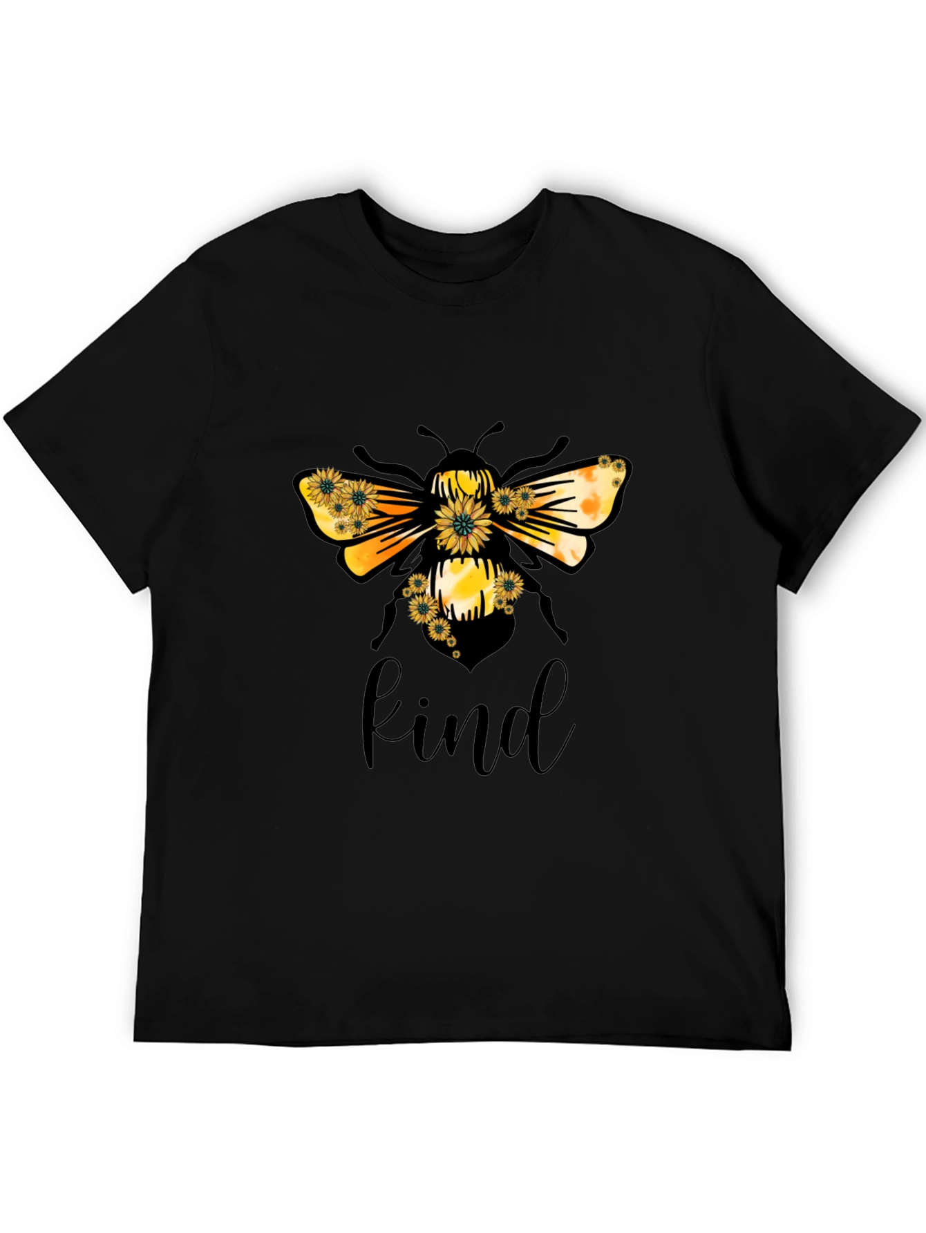Bee Kind T-Shirt - Black Graphic Tee