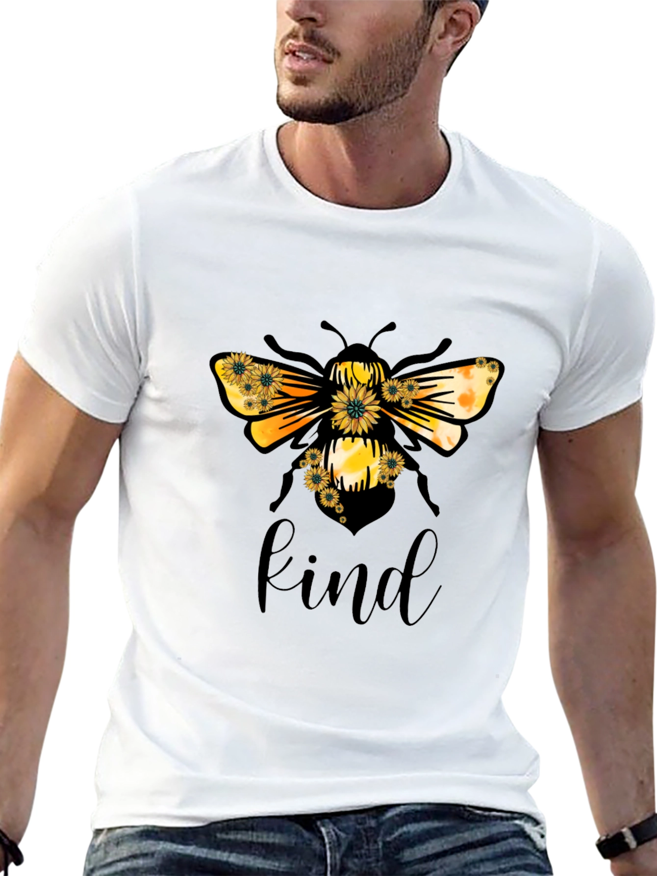 Bee Kind T-Shirt - Black Graphic Tee