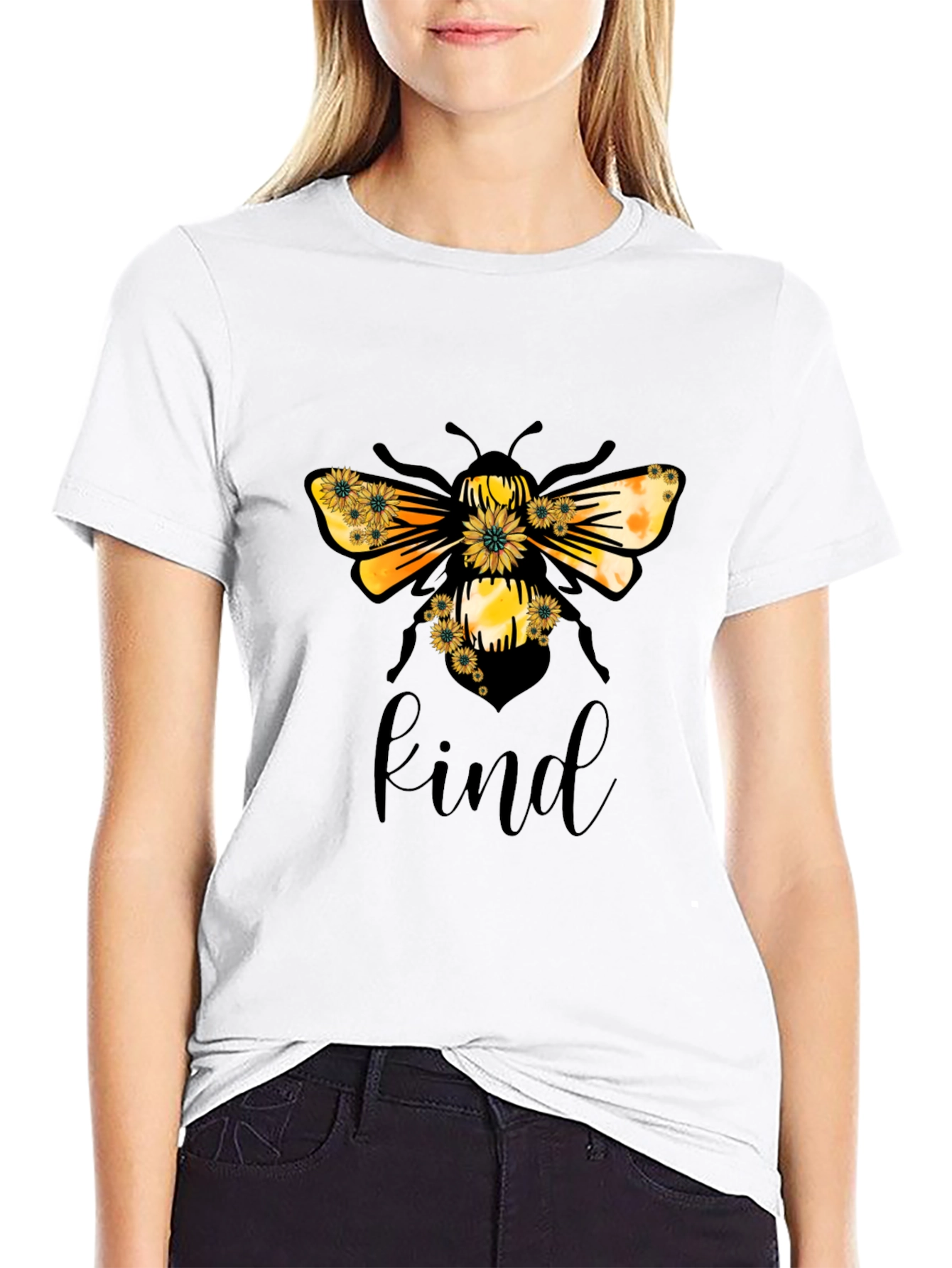 Bee Kind T-Shirt - Black Graphic Tee