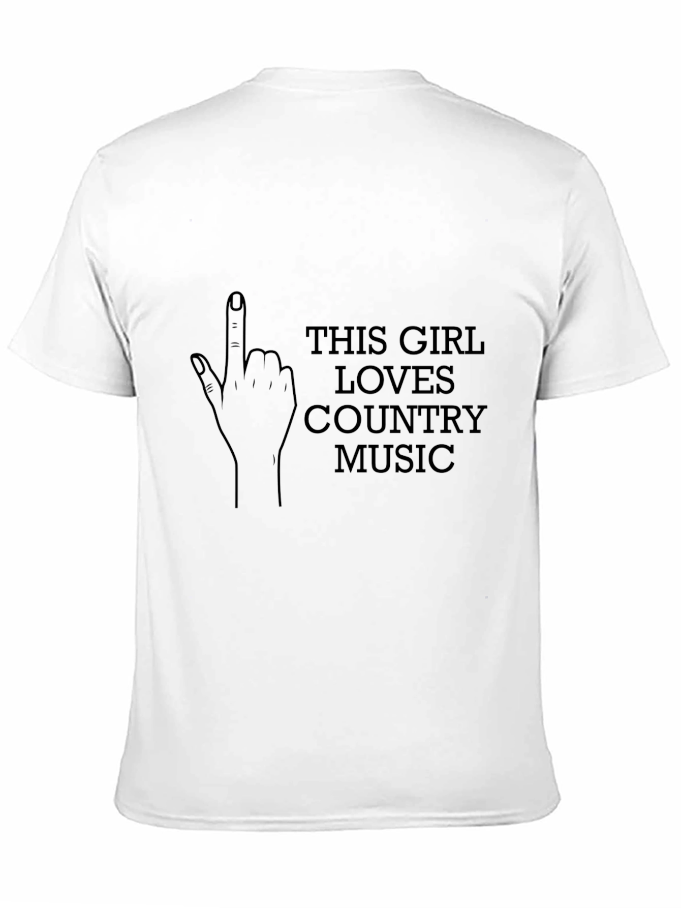 Country Music Lover T-Shirt - Black Graphic Tee