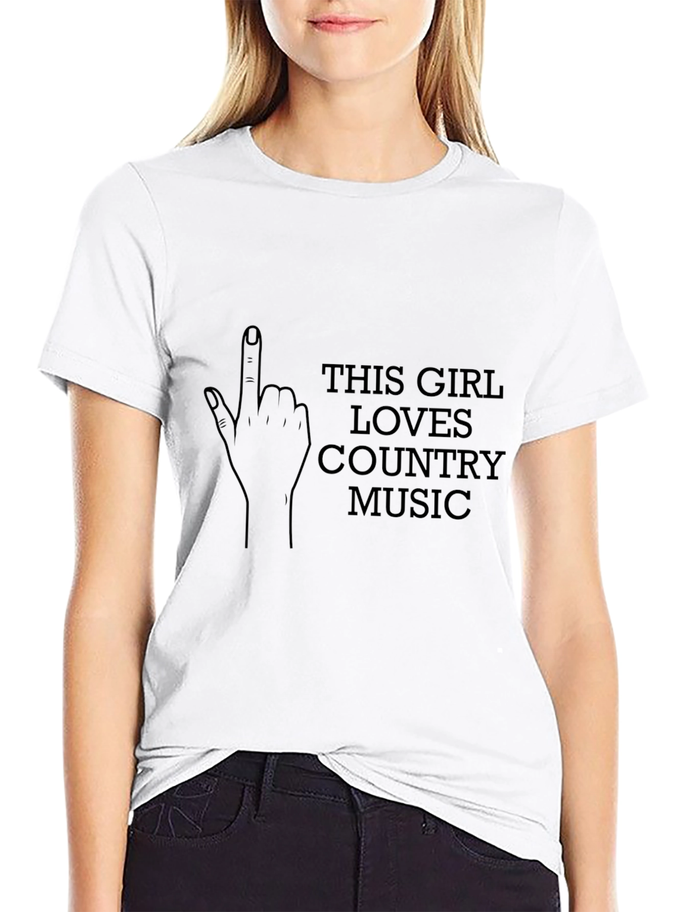 Country Music Lover T-Shirt - Black Graphic Tee