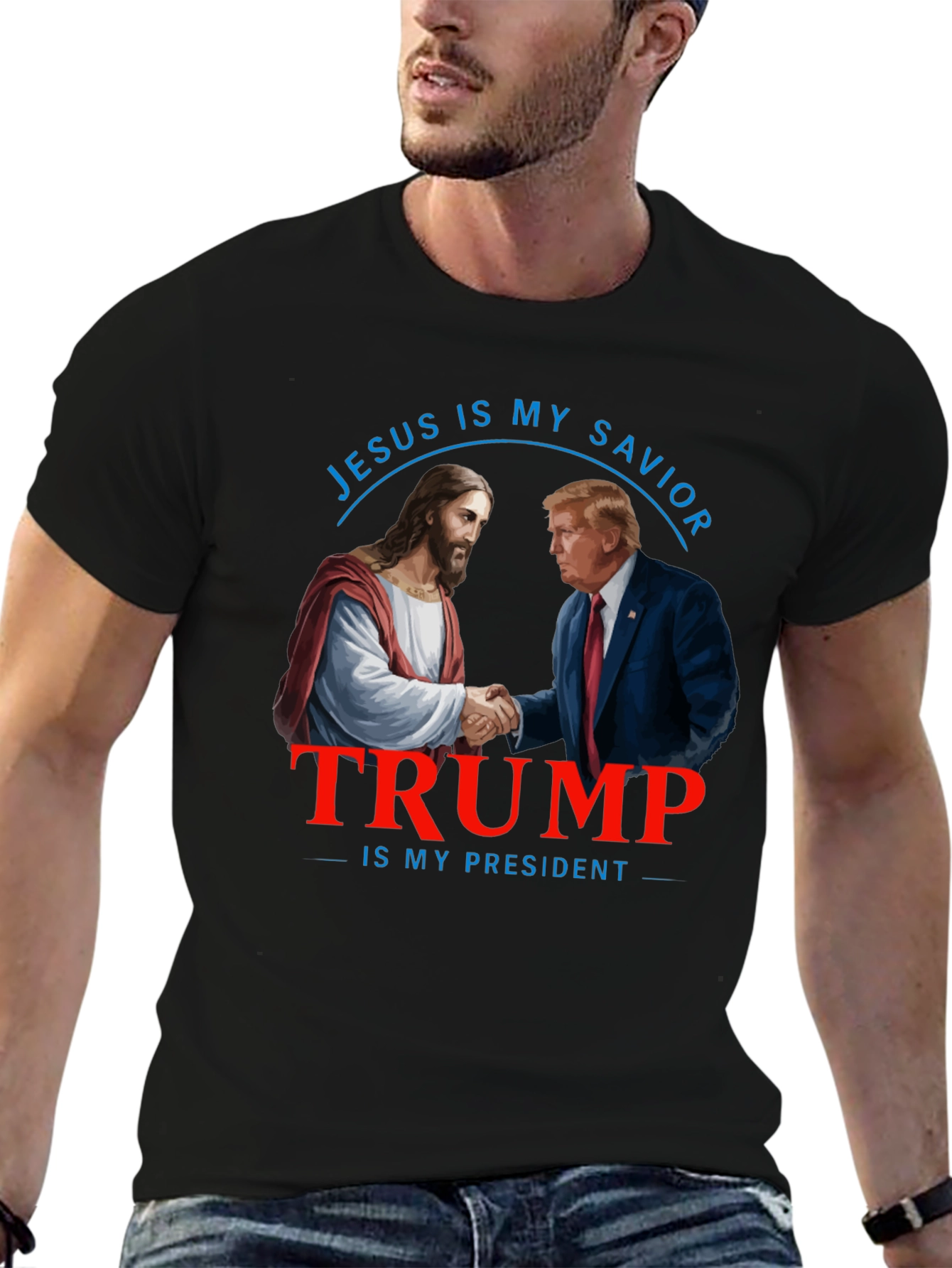 Jesus & Trump T-Shirt: Savior and President