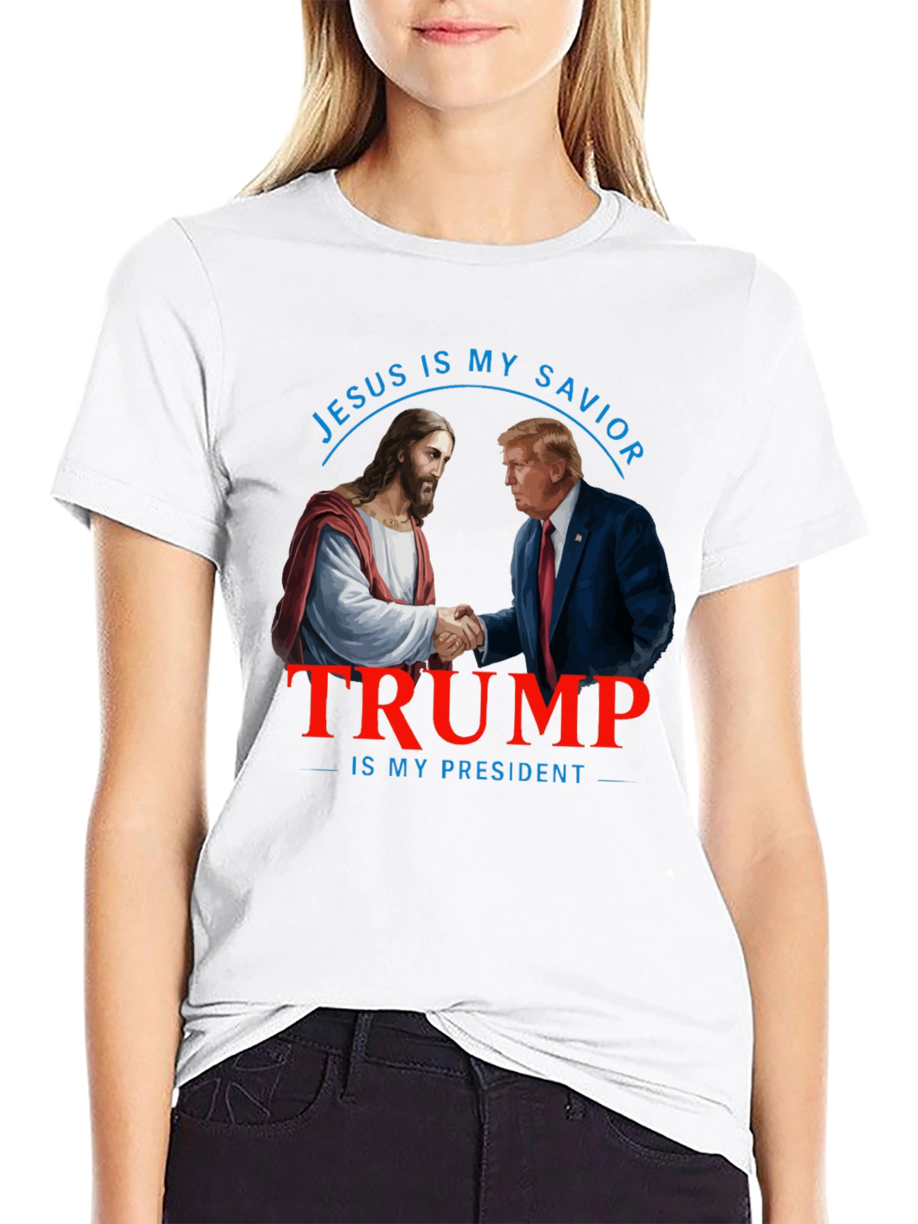 Jesus & Trump T-Shirt: Savior and President
