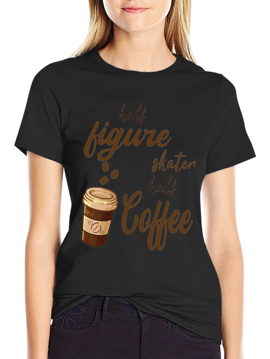 Half Figure Skater Half Coffee Graphic Tee