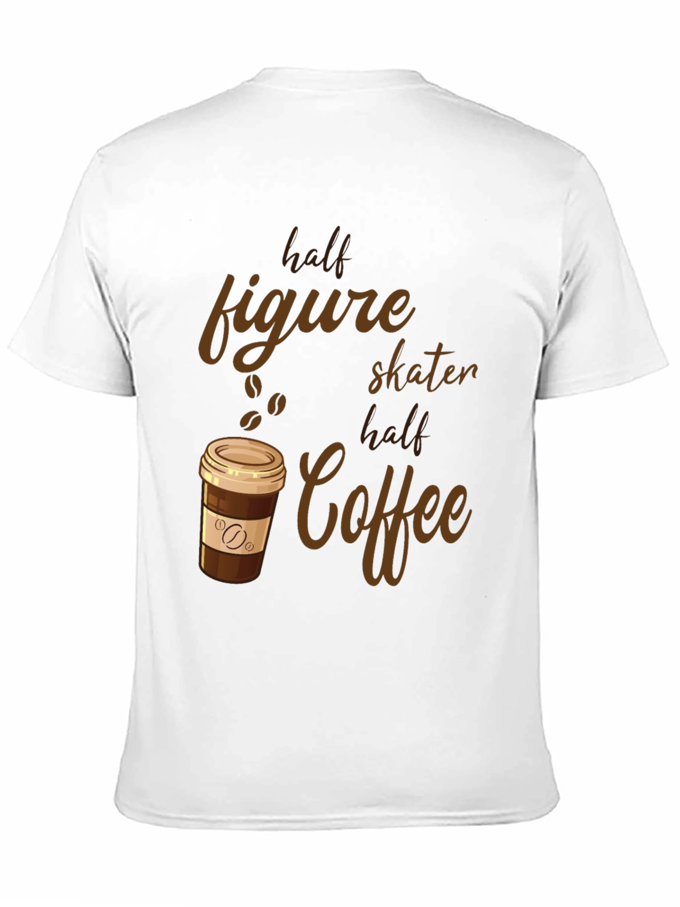 Half Figure Skater Half Coffee Graphic Tee