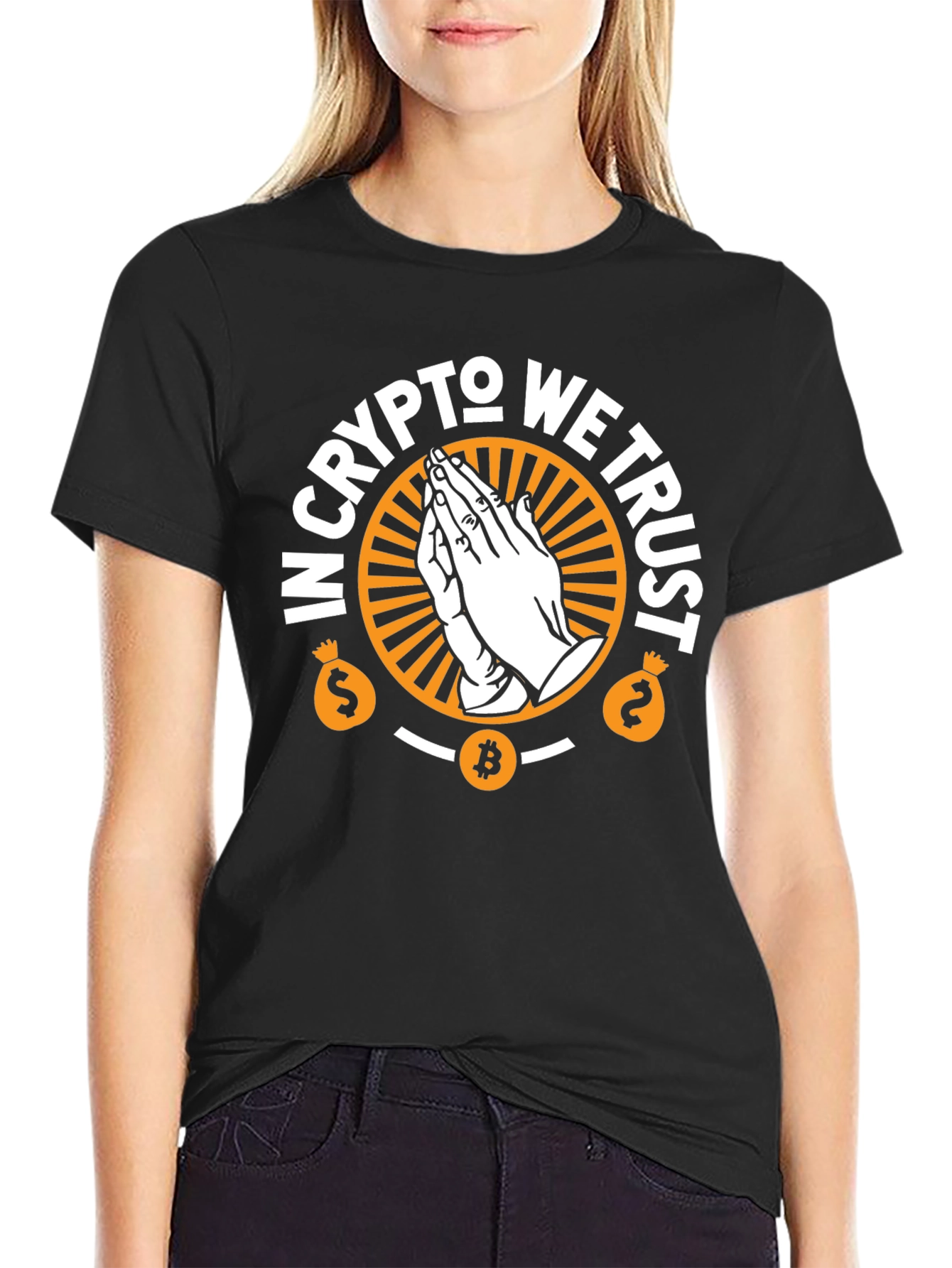 Crypto Trust Graphic T-Shirt - Black