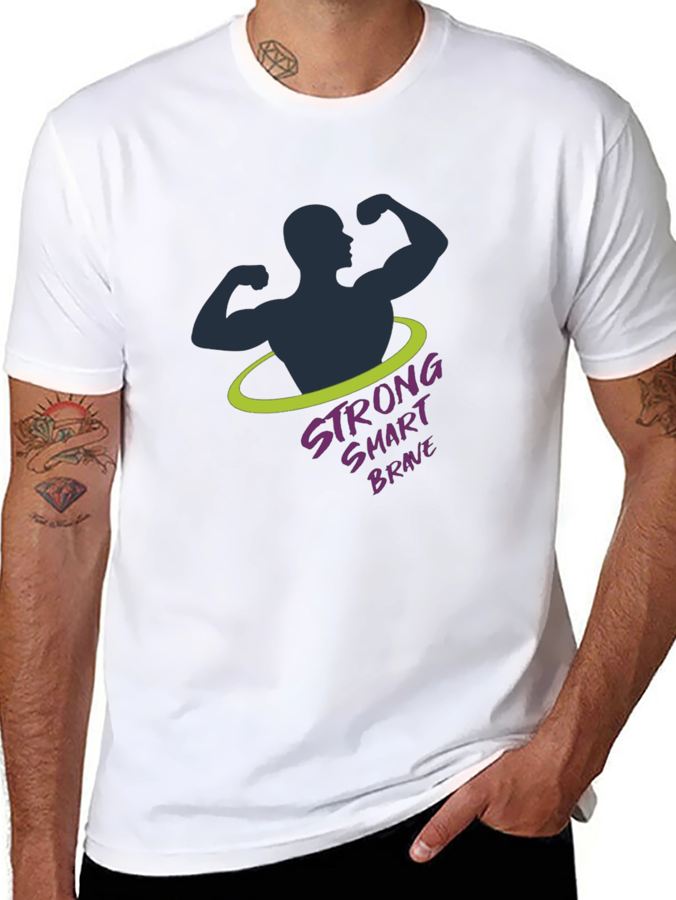 Strong Smart Brave Graphic T-Shirt