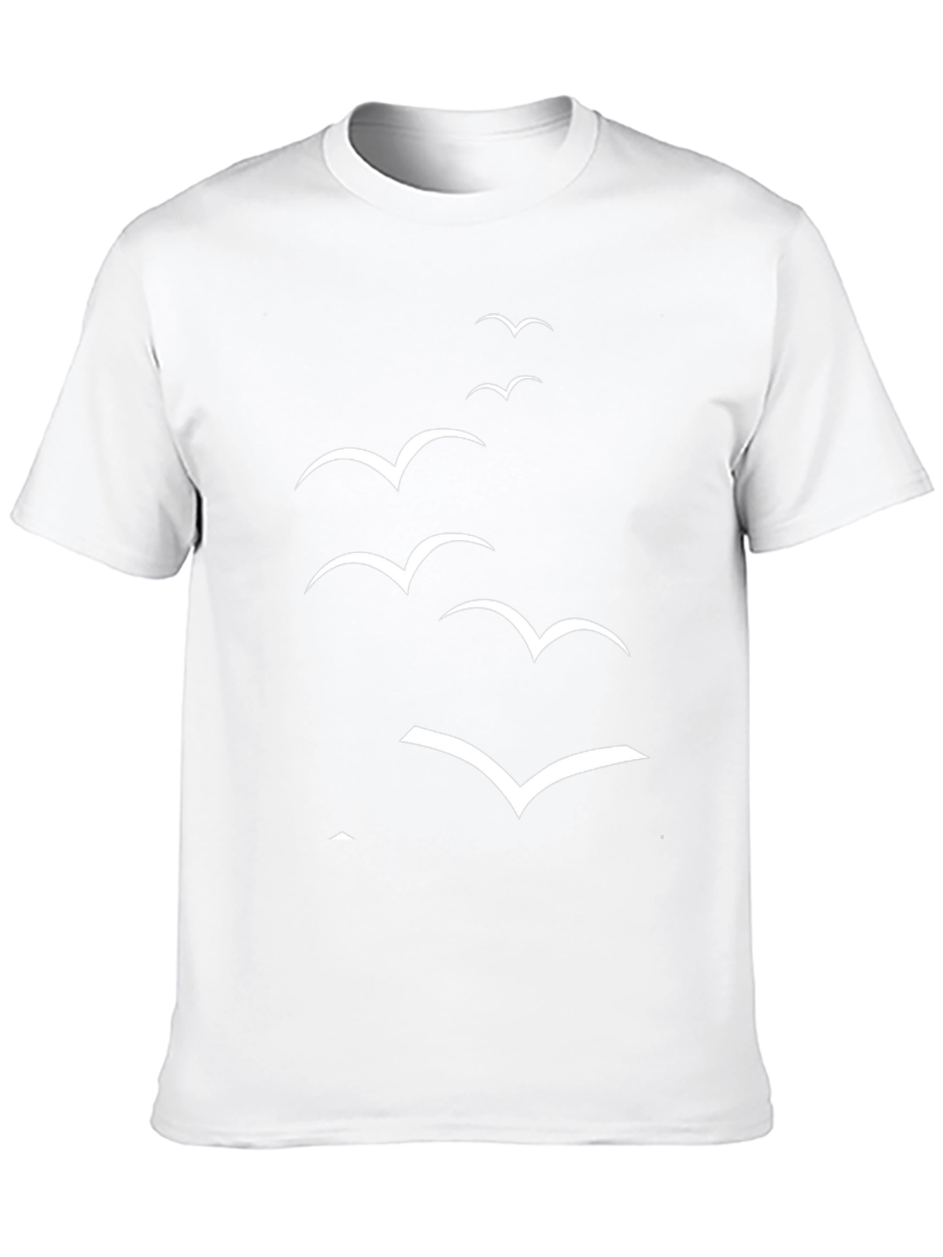 Mens Black Tee with Bird Graphic