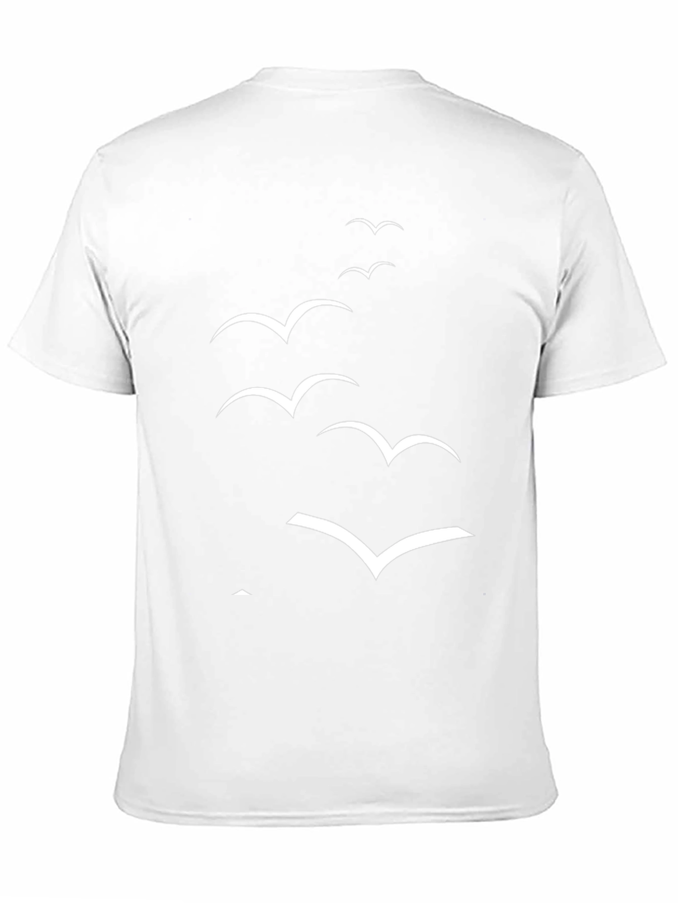 Mens Black Tee with Bird Graphic