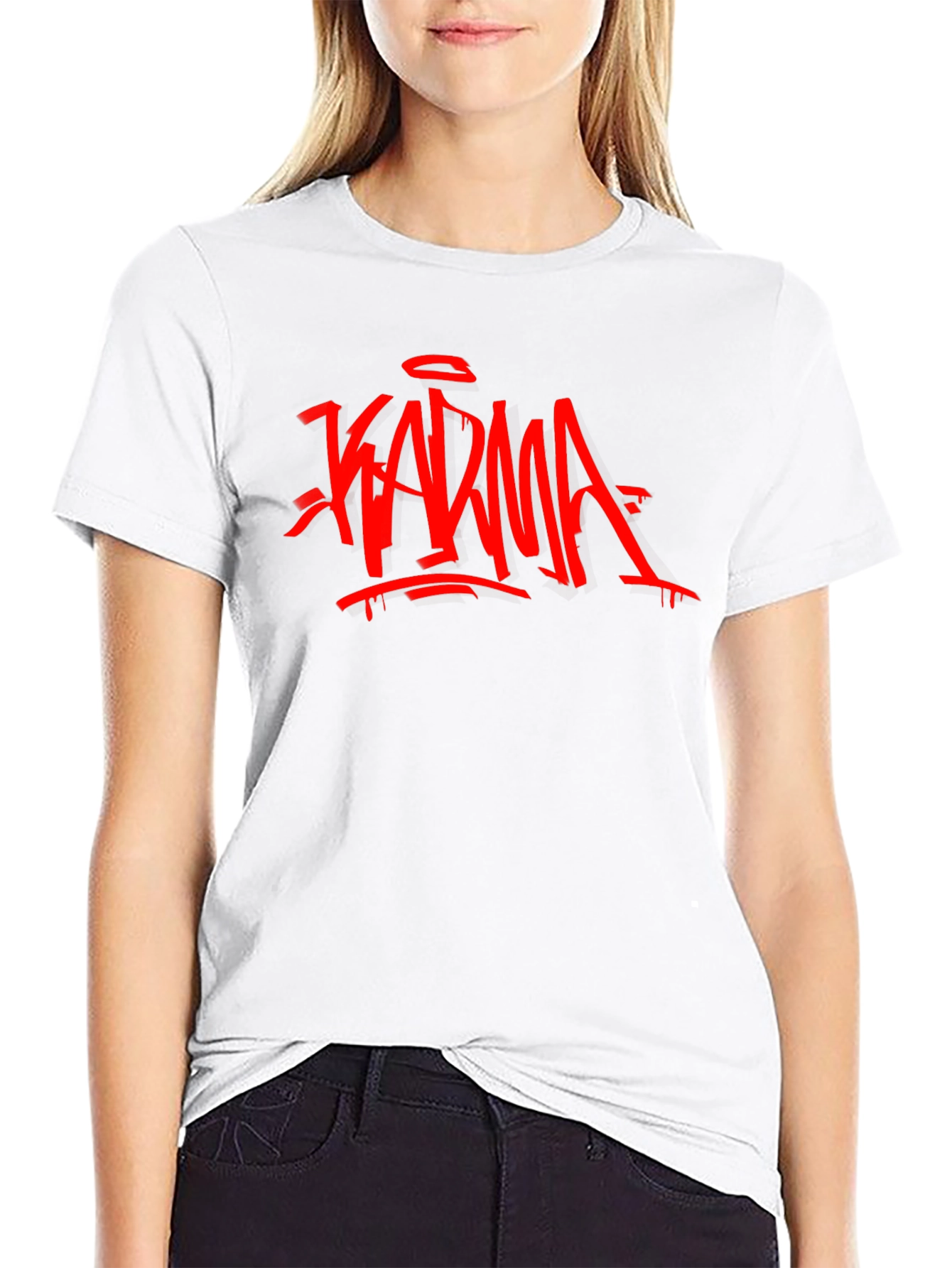 Karma Graffiti Black T-Shirt