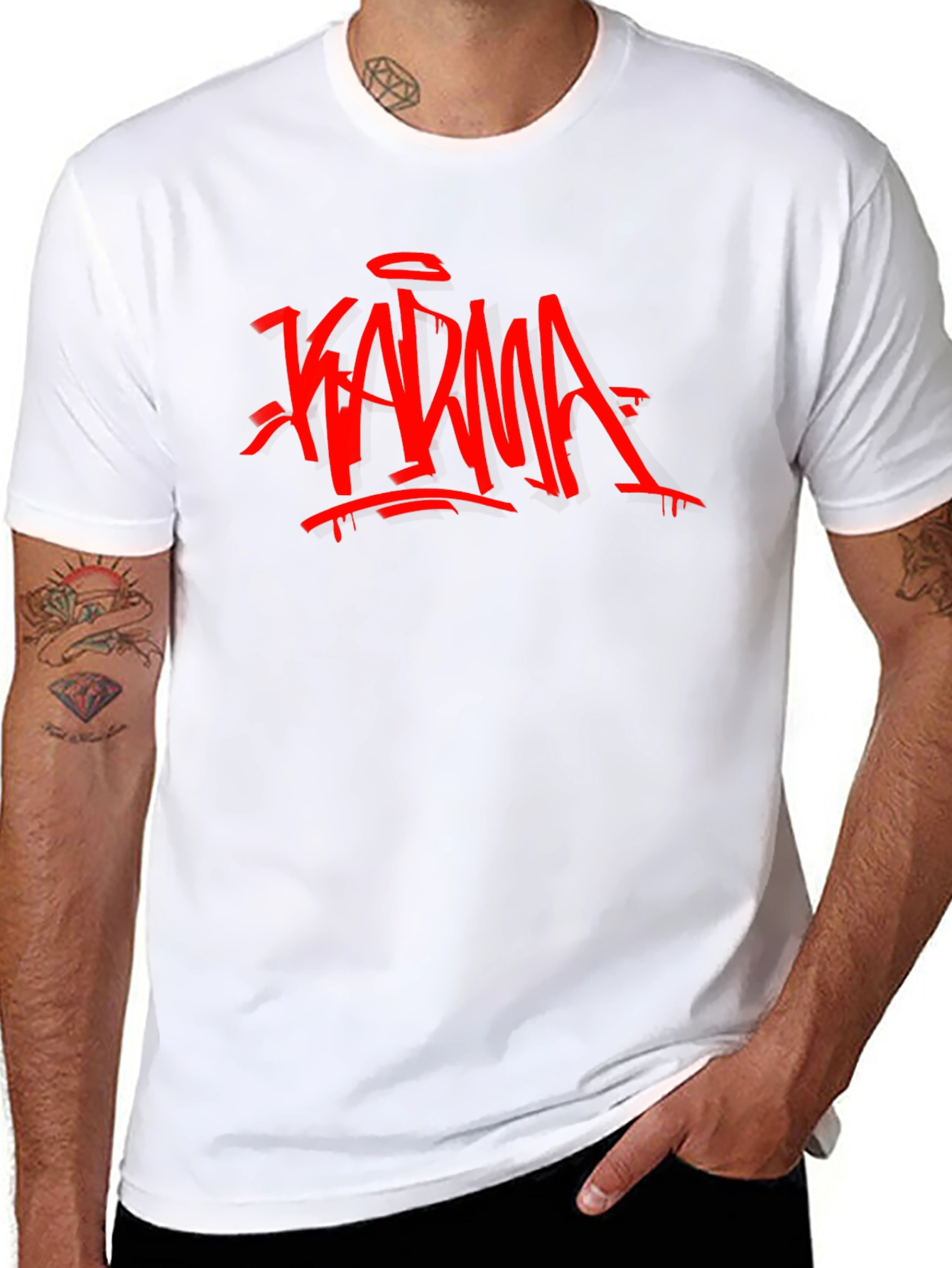 Karma Graffiti Black T-Shirt