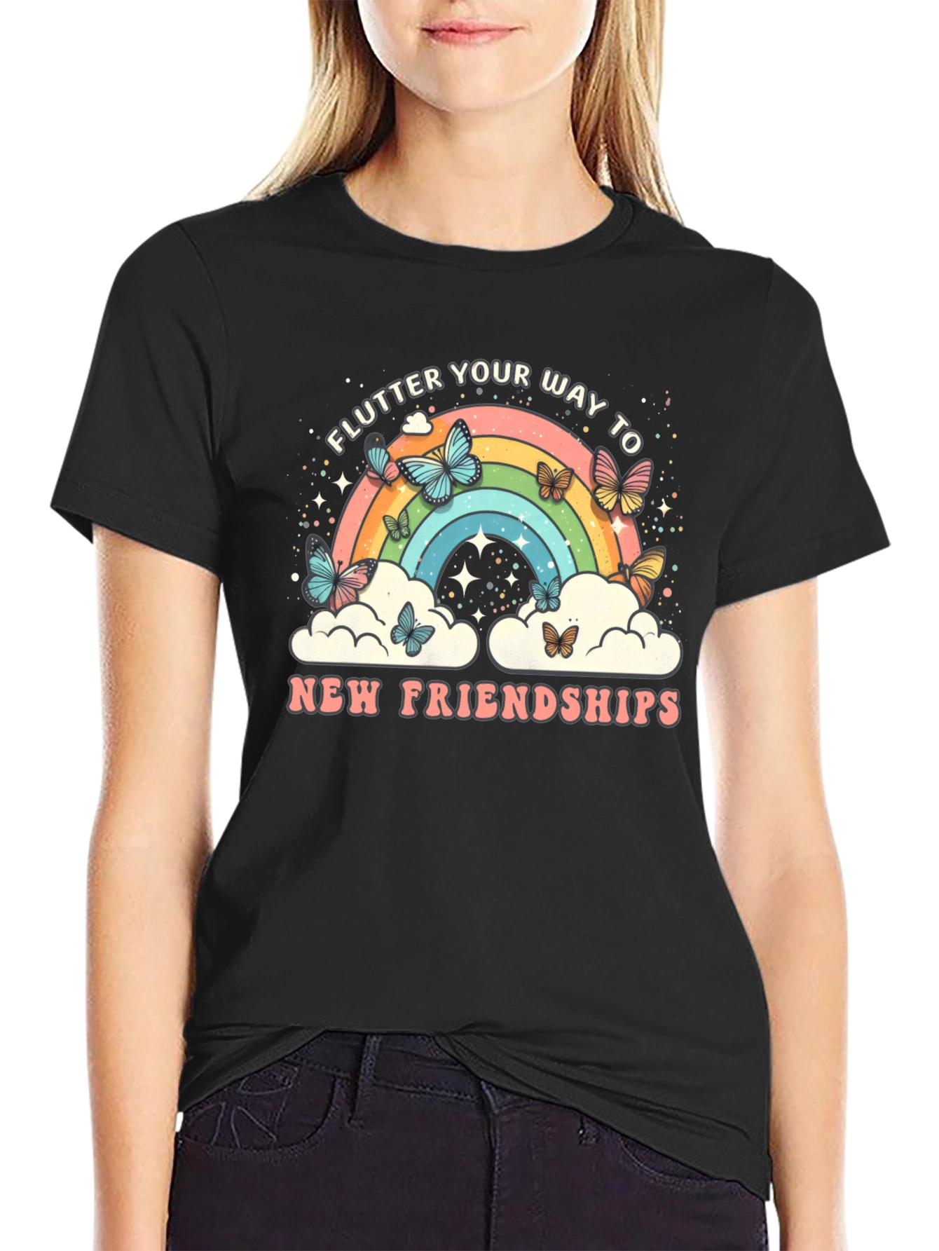 Flutter Rainbow Friendship T-Shirt
