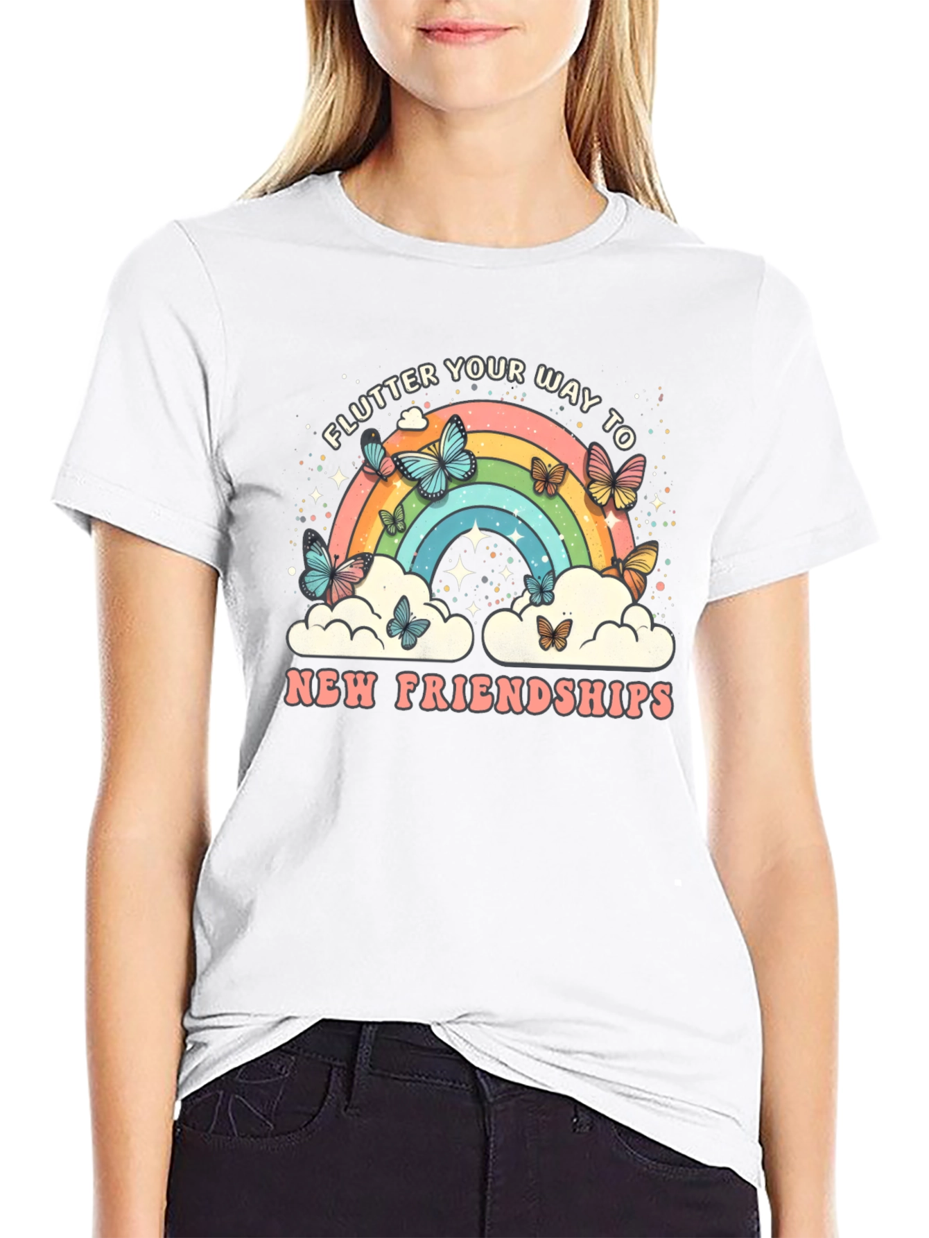 Flutter Rainbow Friendship T-Shirt