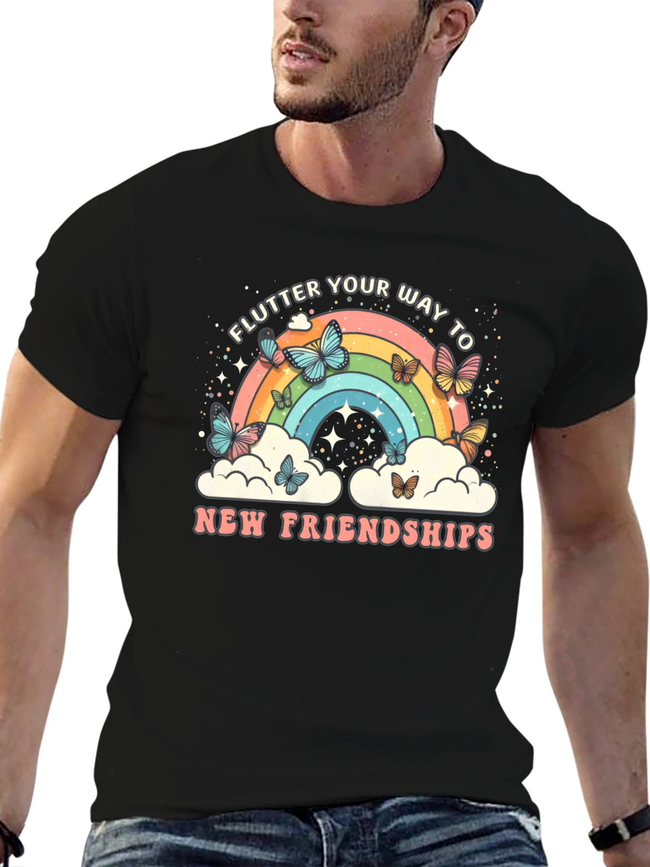 Flutter Rainbow Friendship T-Shirt