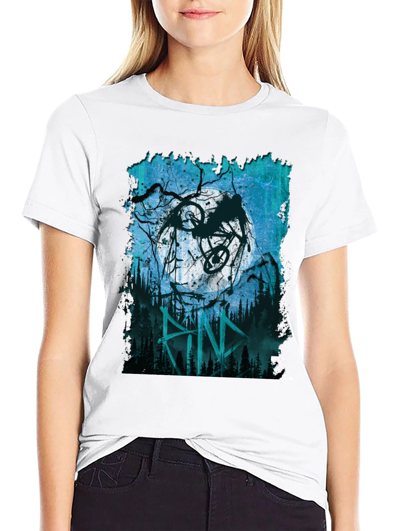 Biking Moonlight Tee