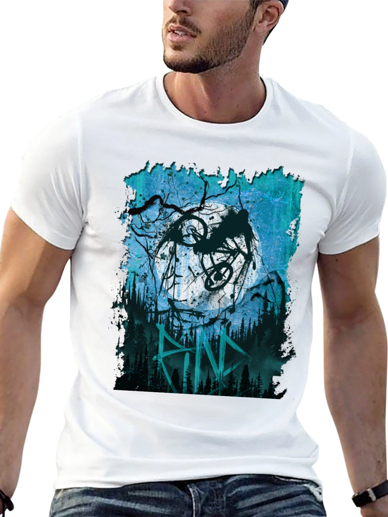 Biking Moonlight Tee