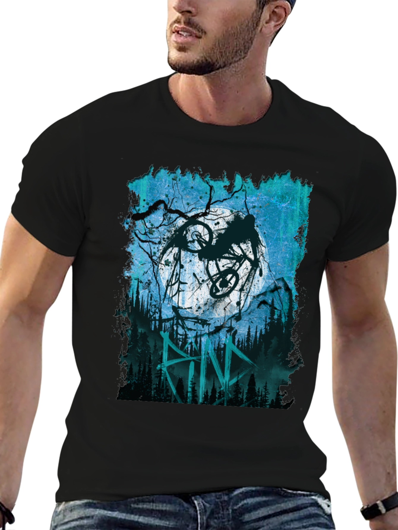 Biking Moonlight Tee