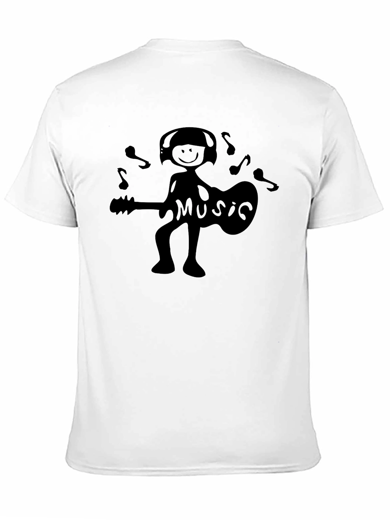 Music Lover Graphic Black T-Shirt