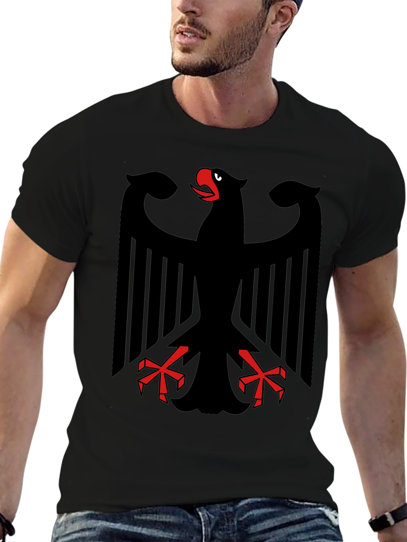 Black Eagle Graphic Tee - Bold Statement Shirt