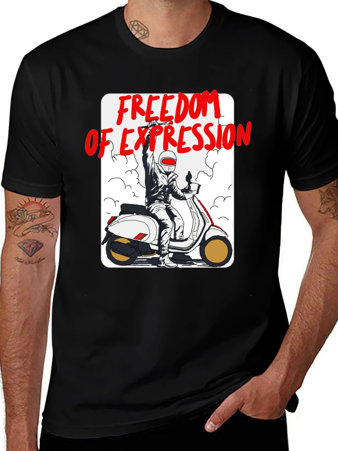 Freedom of Expression Scooter T-Shirt