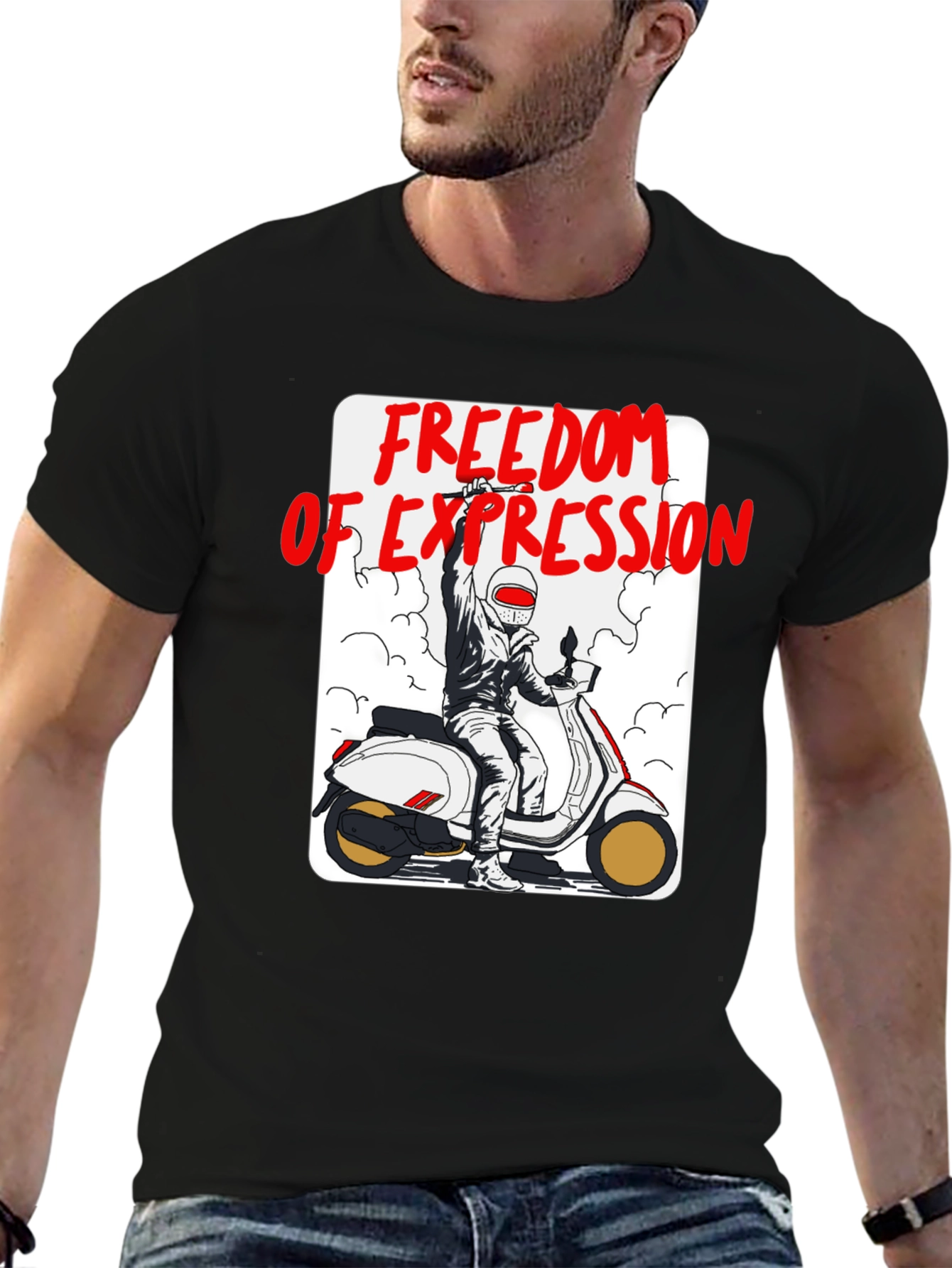 Freedom of Expression Scooter T-Shirt
