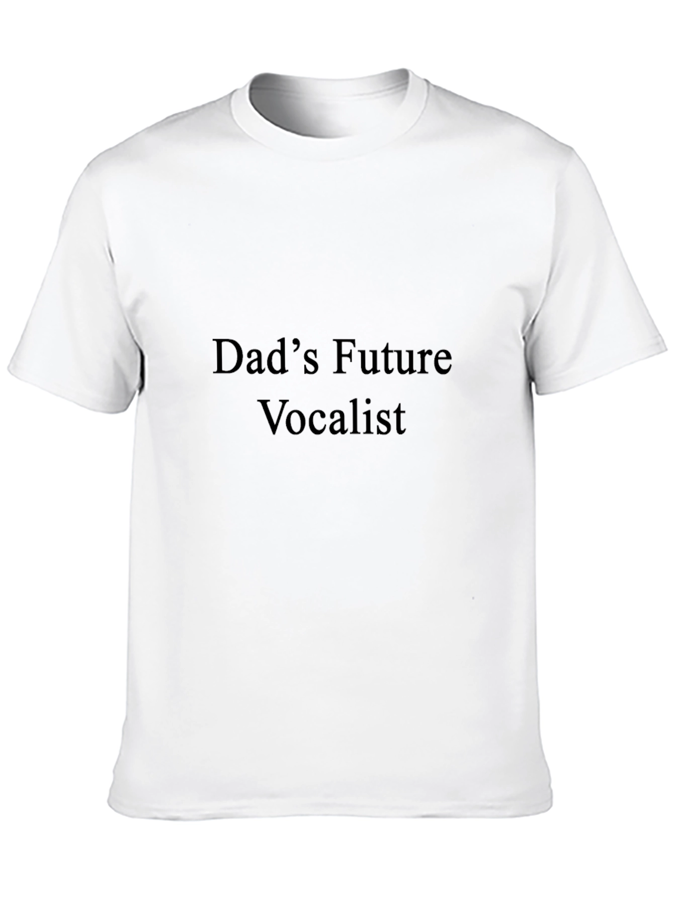 Dads Future Vocalist Black T-Shirt