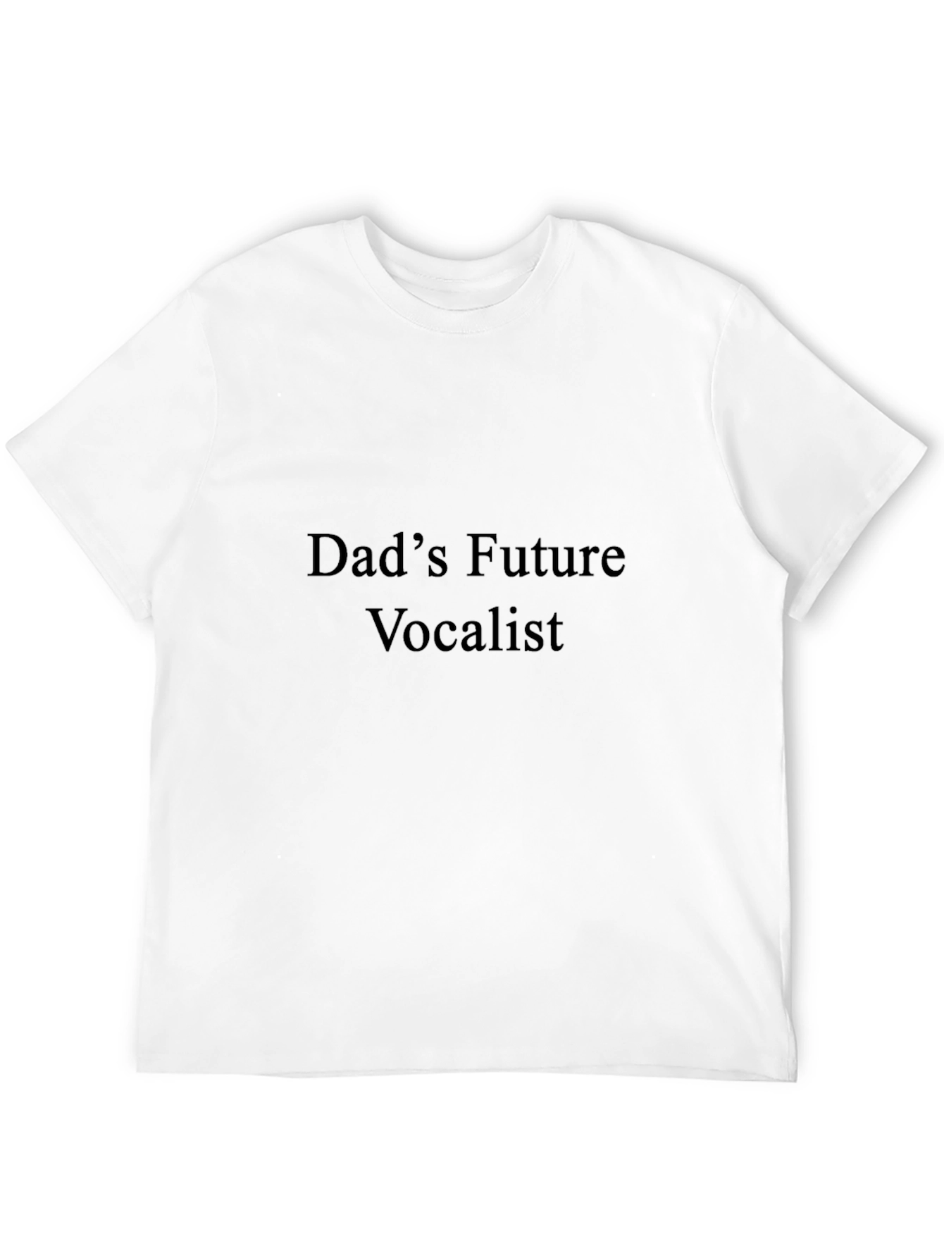 Dads Future Vocalist Black T-Shirt
