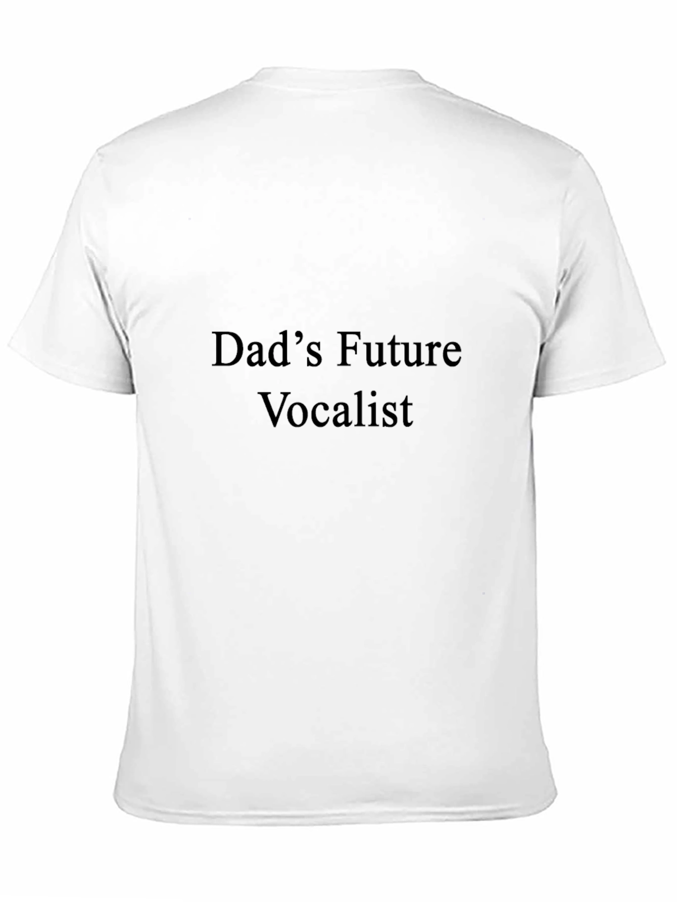 Dads Future Vocalist Black T-Shirt