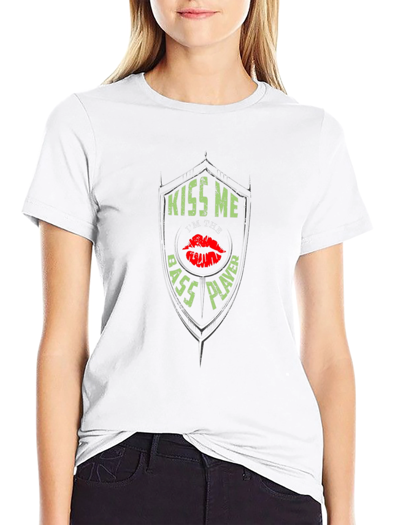 Kiss Me Im the Bass Player Graphic T-Shirt