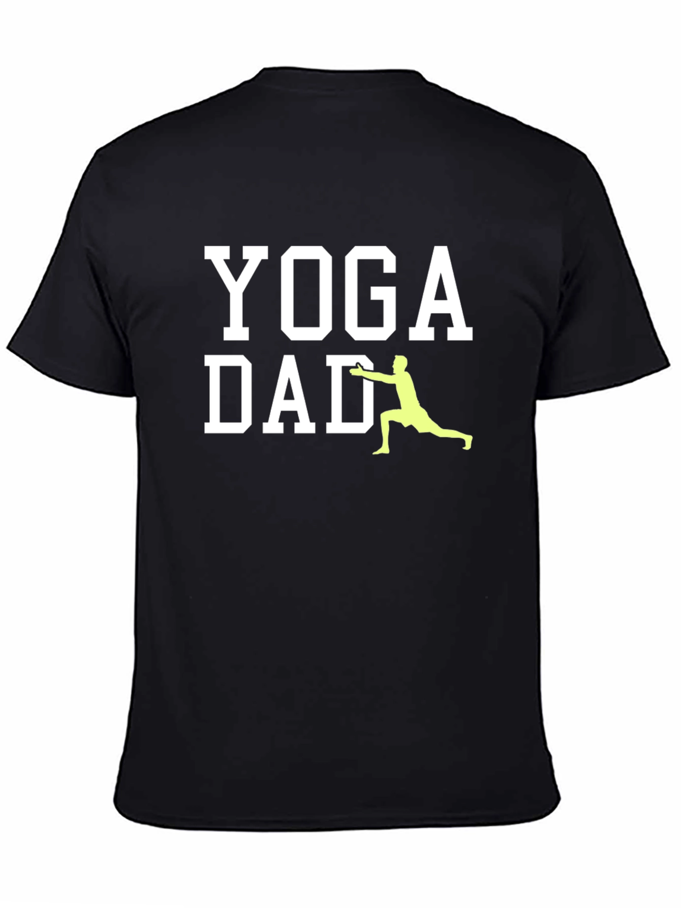 Yoga Dad Graphic Tee - Black Cotton T-Shirt