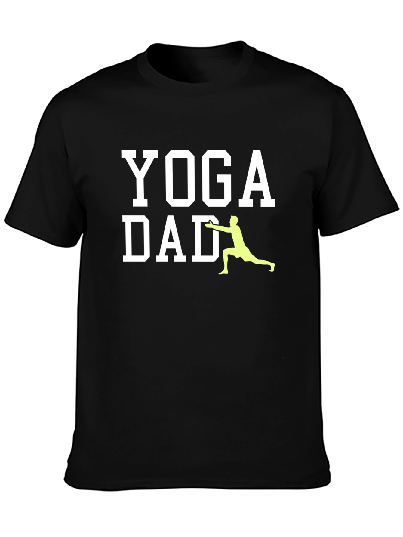 Yoga Dad Graphic Tee - Black Cotton T-Shirt