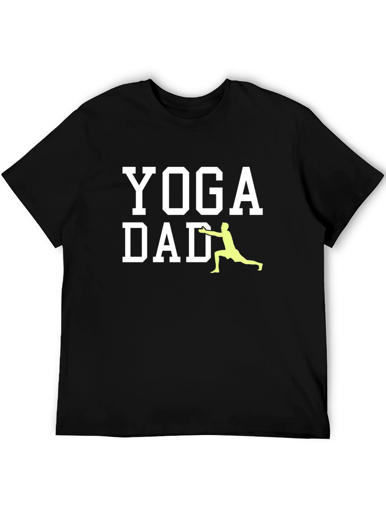 Yoga Dad Graphic Tee - Black Cotton T-Shirt