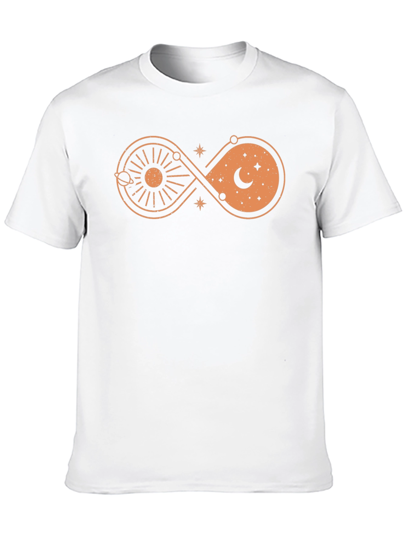 Cosmic Infinity T-Shirt - Sun Moon and Stars Design