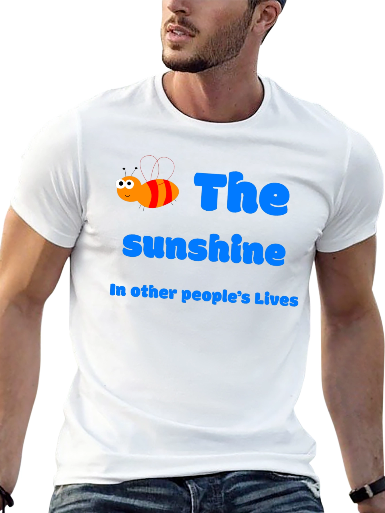 Sunshine Bee Graphic Tee - Positive Vibes T-Shirt