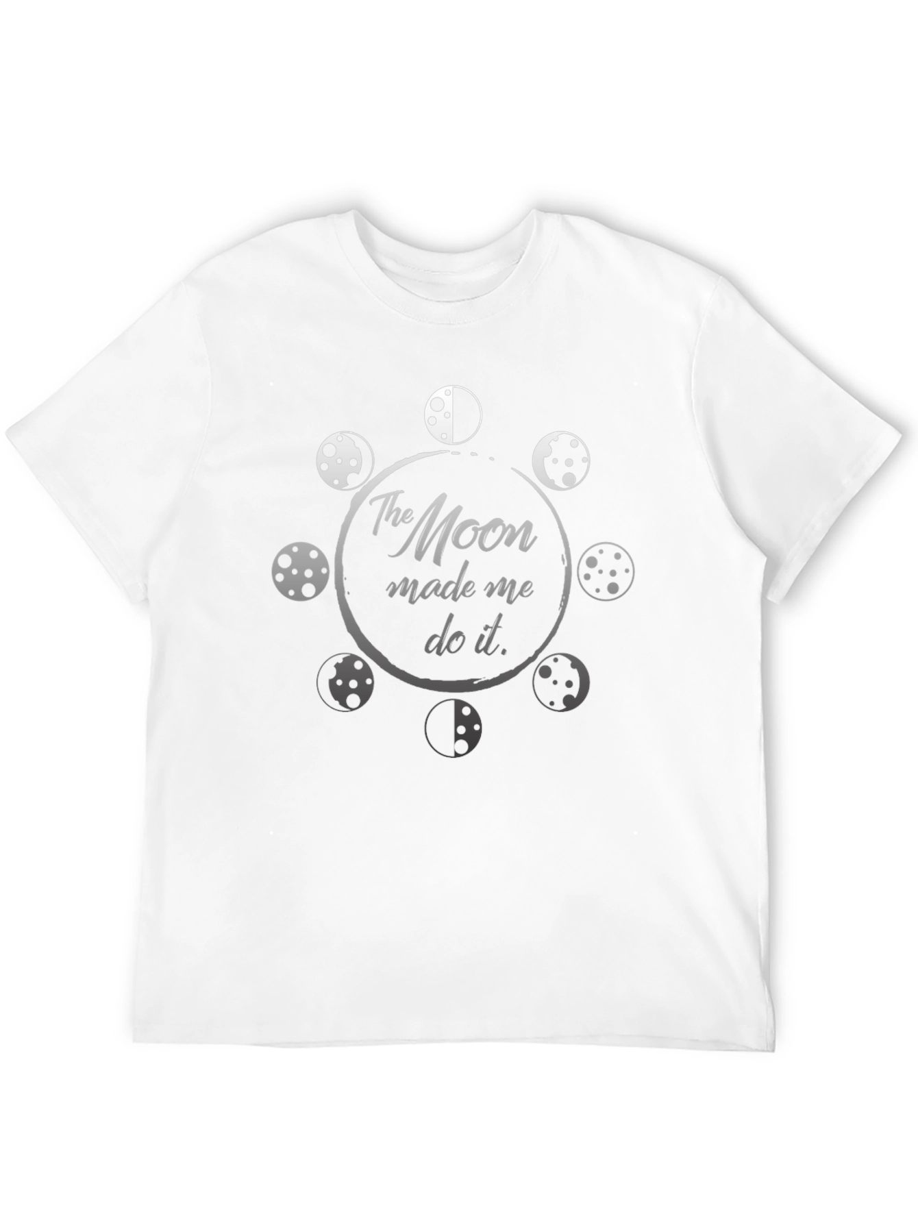 Moon Made Me Do It Graphic T-Shirt - Black