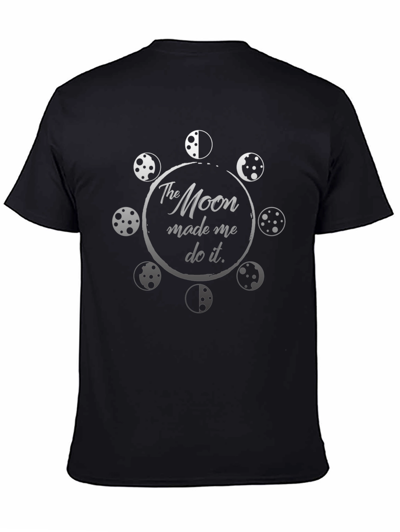 Moon Made Me Do It Graphic T-Shirt - Black