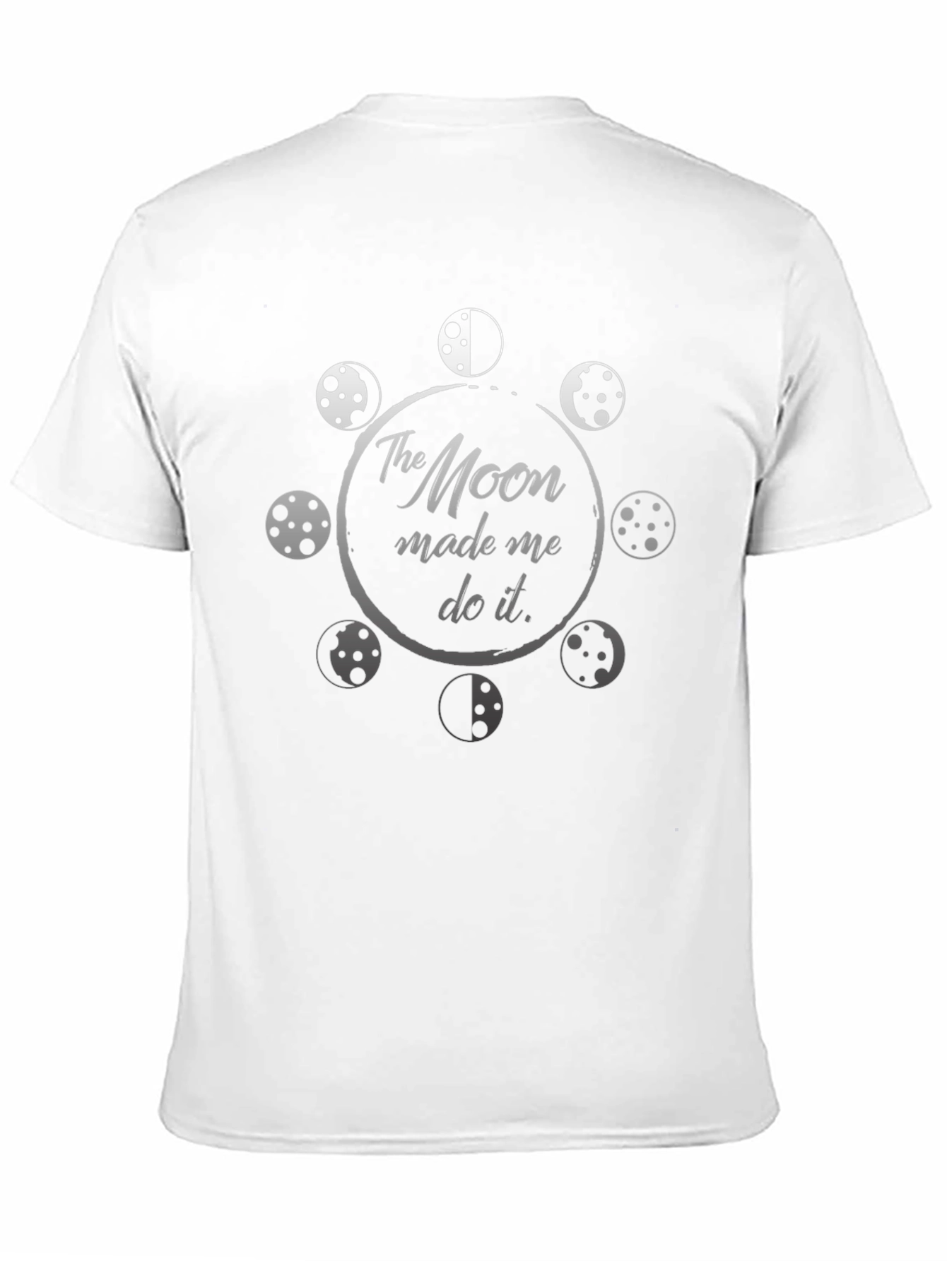 Moon Made Me Do It Graphic T-Shirt - Black