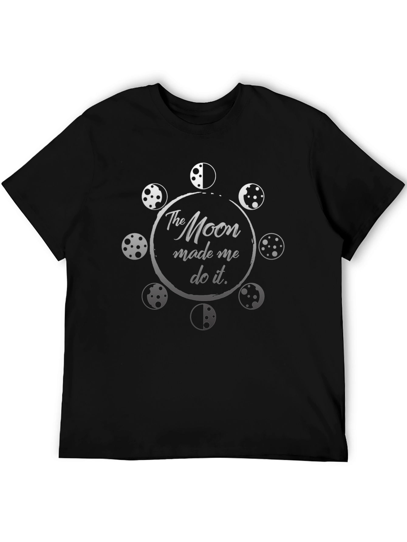 Moon Made Me Do It Graphic T-Shirt - Black